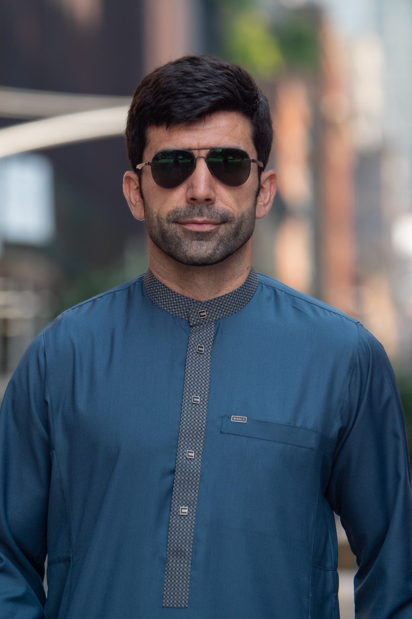 Burdaclothing Adult Thobe 500 BLUE ( FATHER & SON)