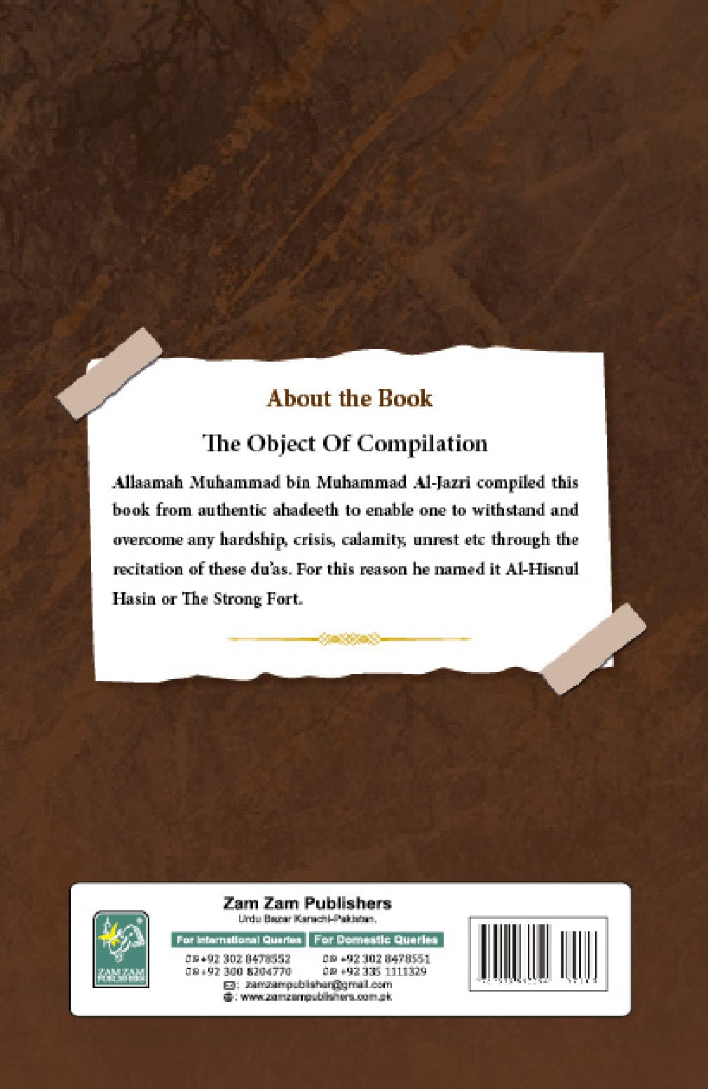 Burdaclothing Al Hisnul Hasin