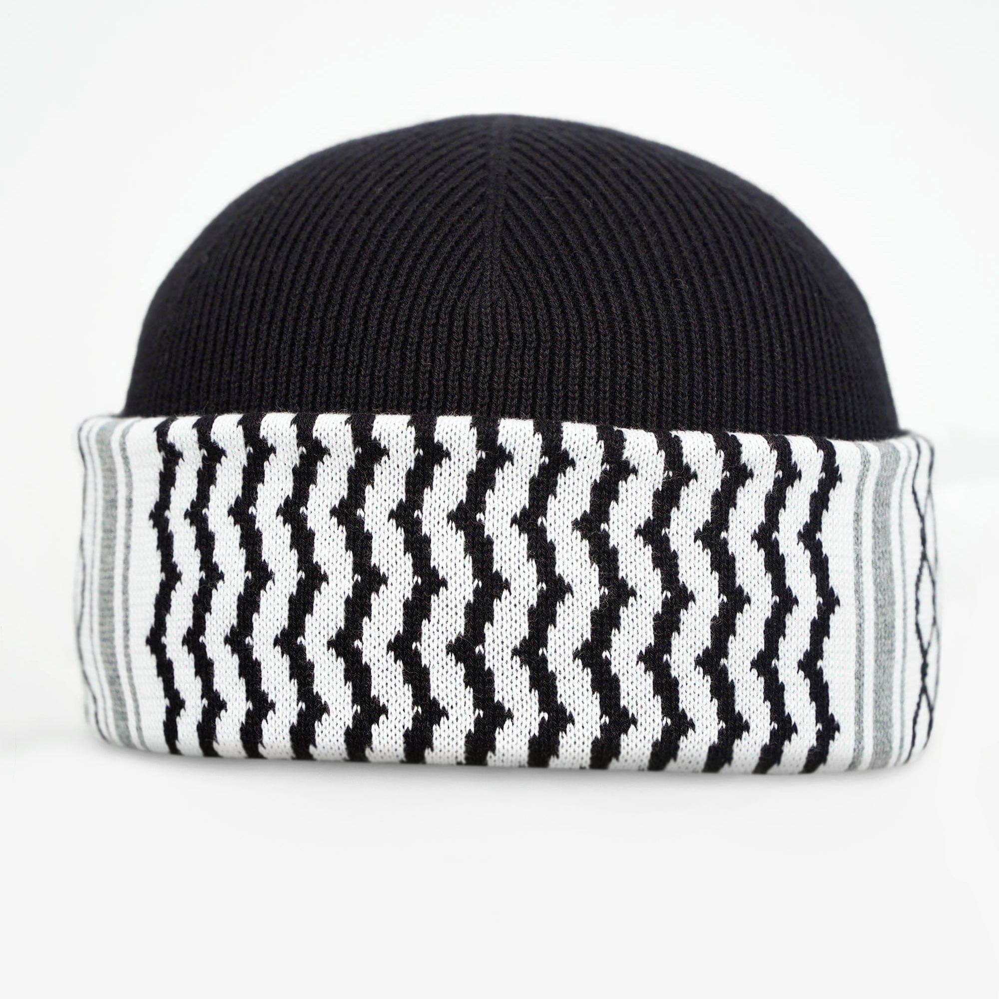 Burdaclothing Black Palestine Kufiya Beanie Mens