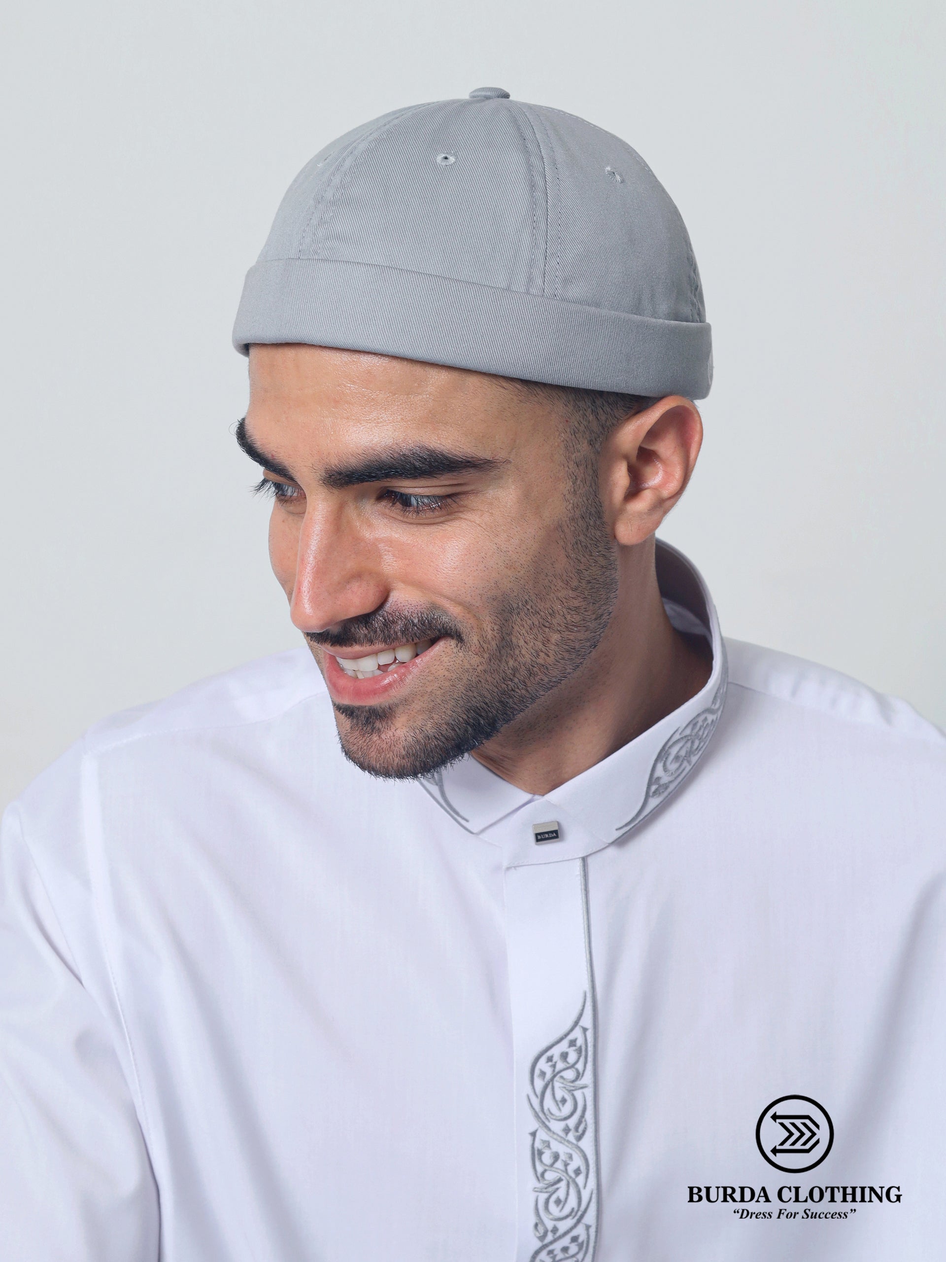 Brimless Hat Gray by Burdaclothing