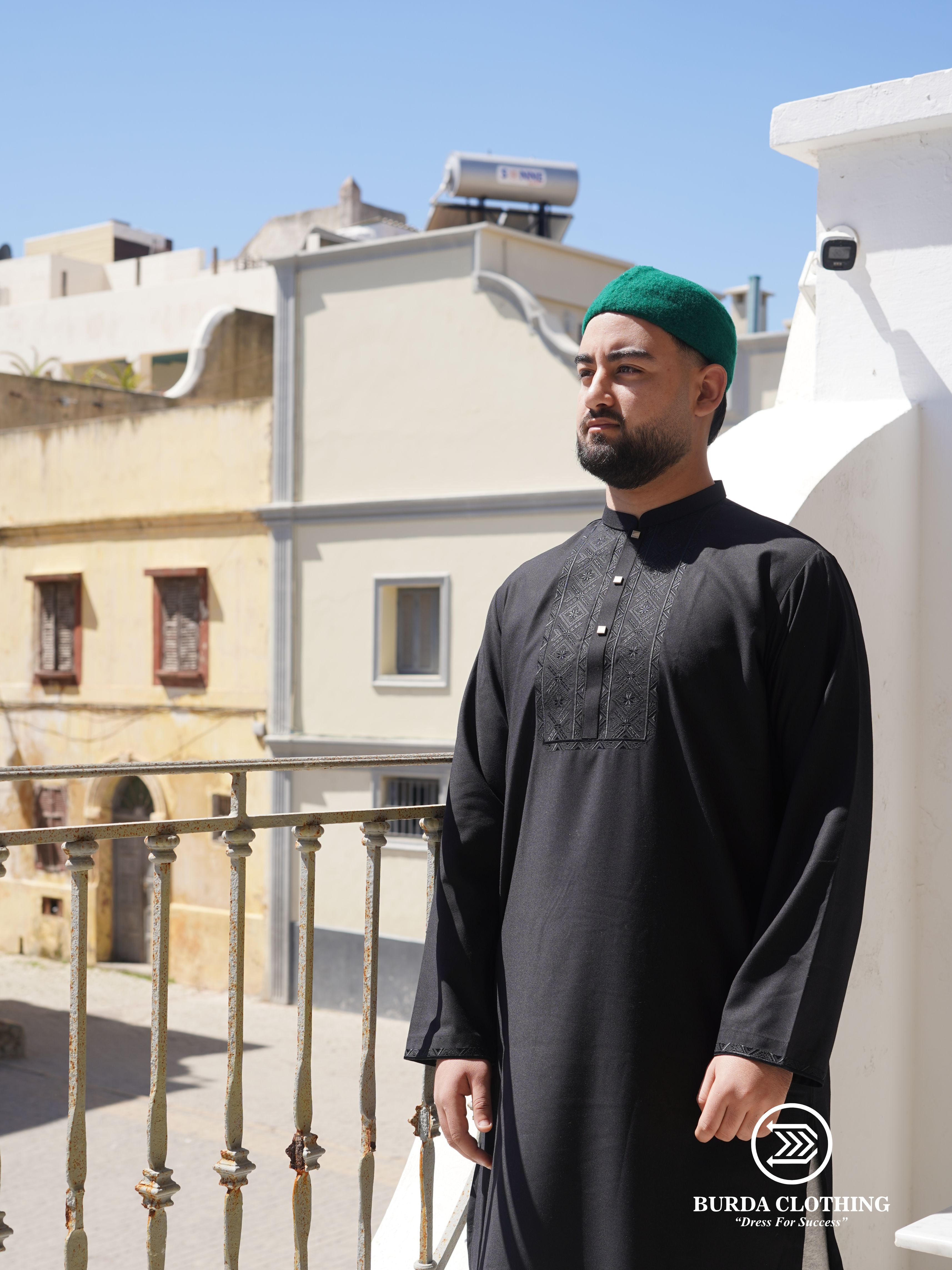 Chechia Hat Bendir Drum - Emerald by Burdaclothing