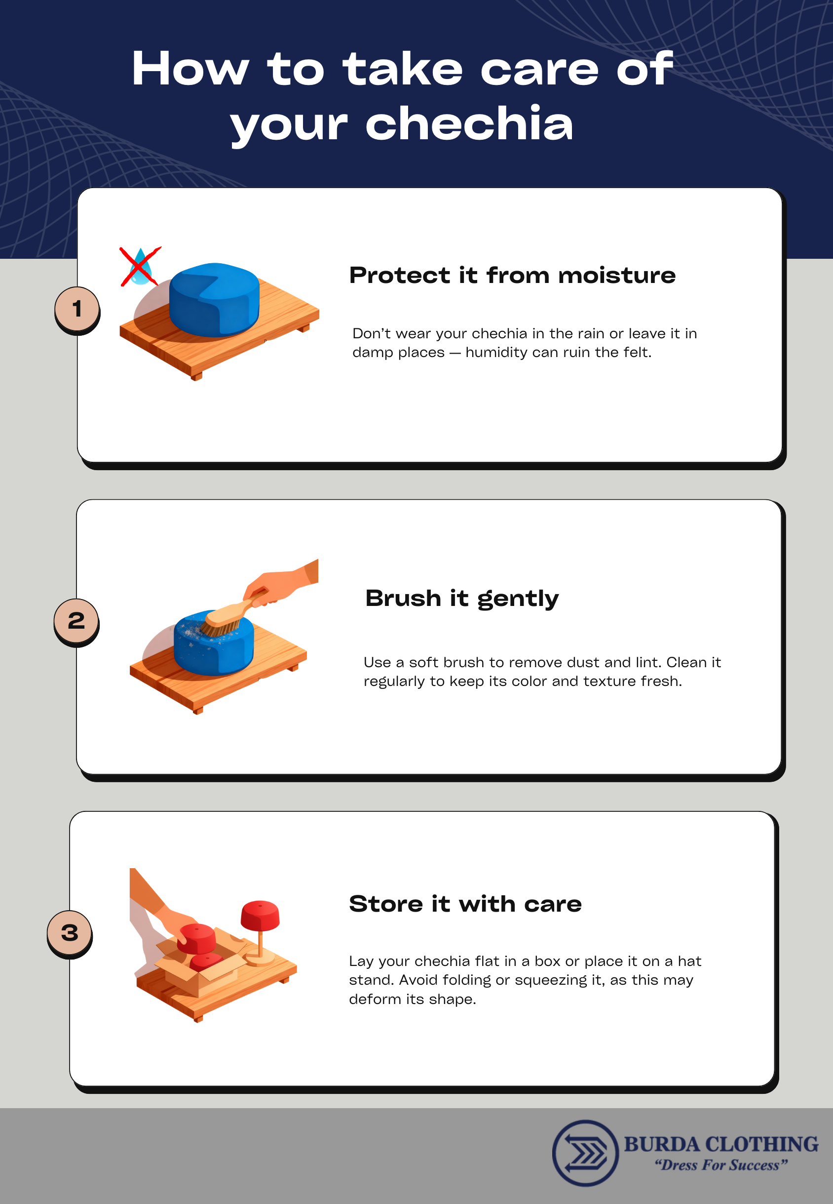 Chechia Hat- Black by Burdaclothing