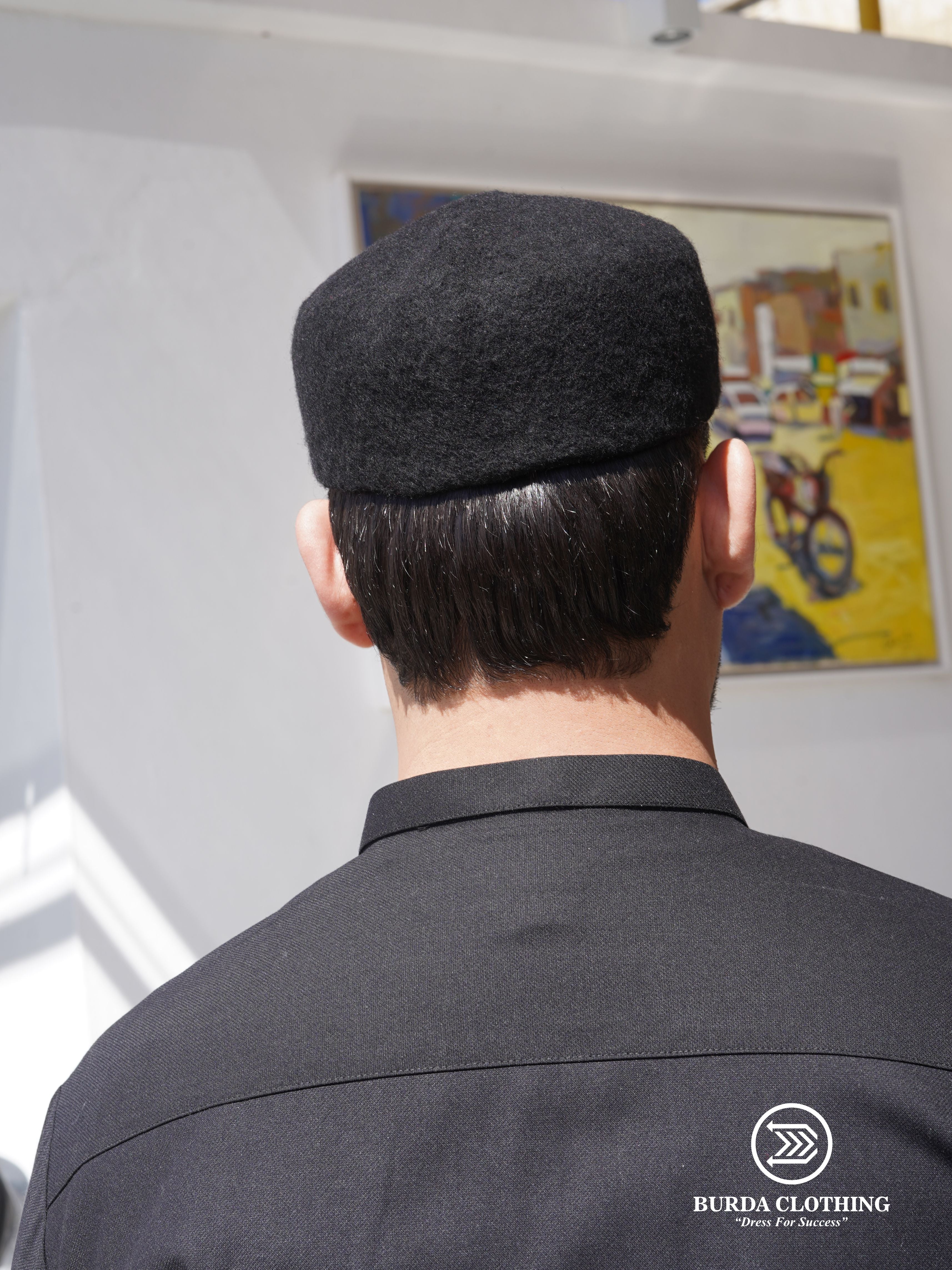 Chechia Hat- Black by Burdaclothing