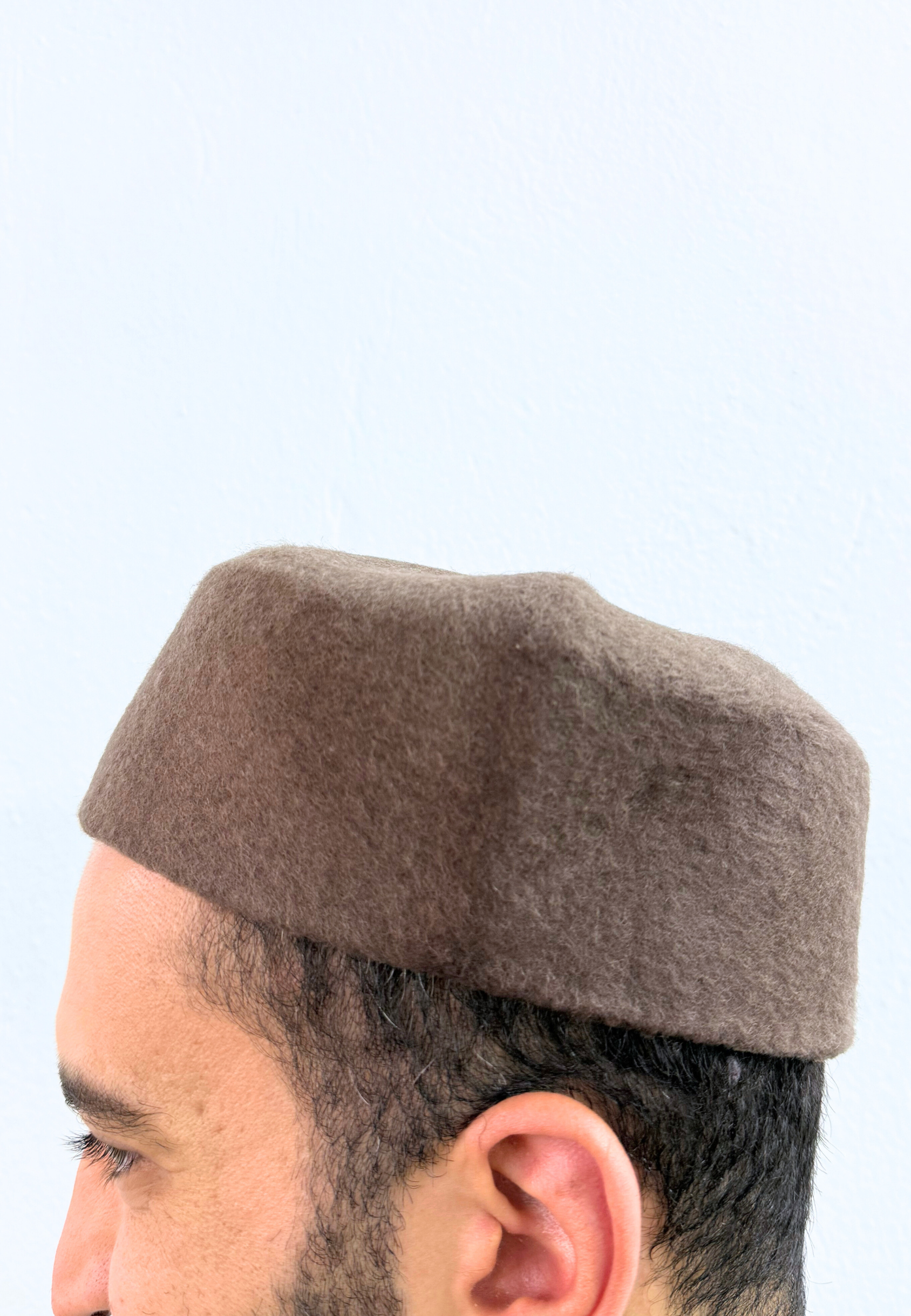 Chechia Hat- Brown by Burdaclothing