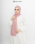 Chiffon Hijab Dark Pink by Burdaclothing