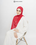 Chiffon Hijab Red by Burdaclothing