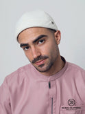Corduroy Brimless Hat White by Burdaclothing
