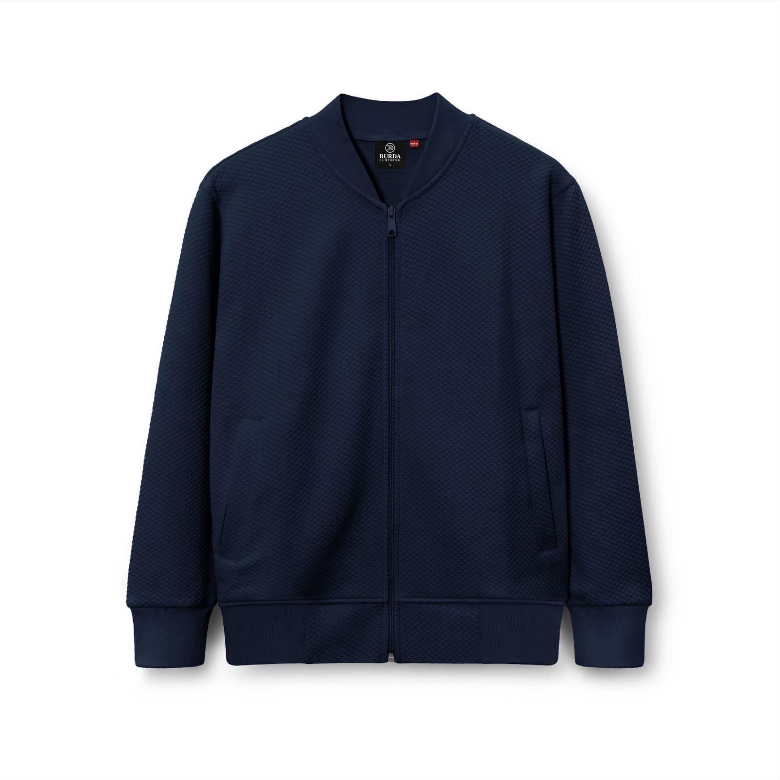 Diamond Quilted Jacket L / Navy Blue by Burdaclothing