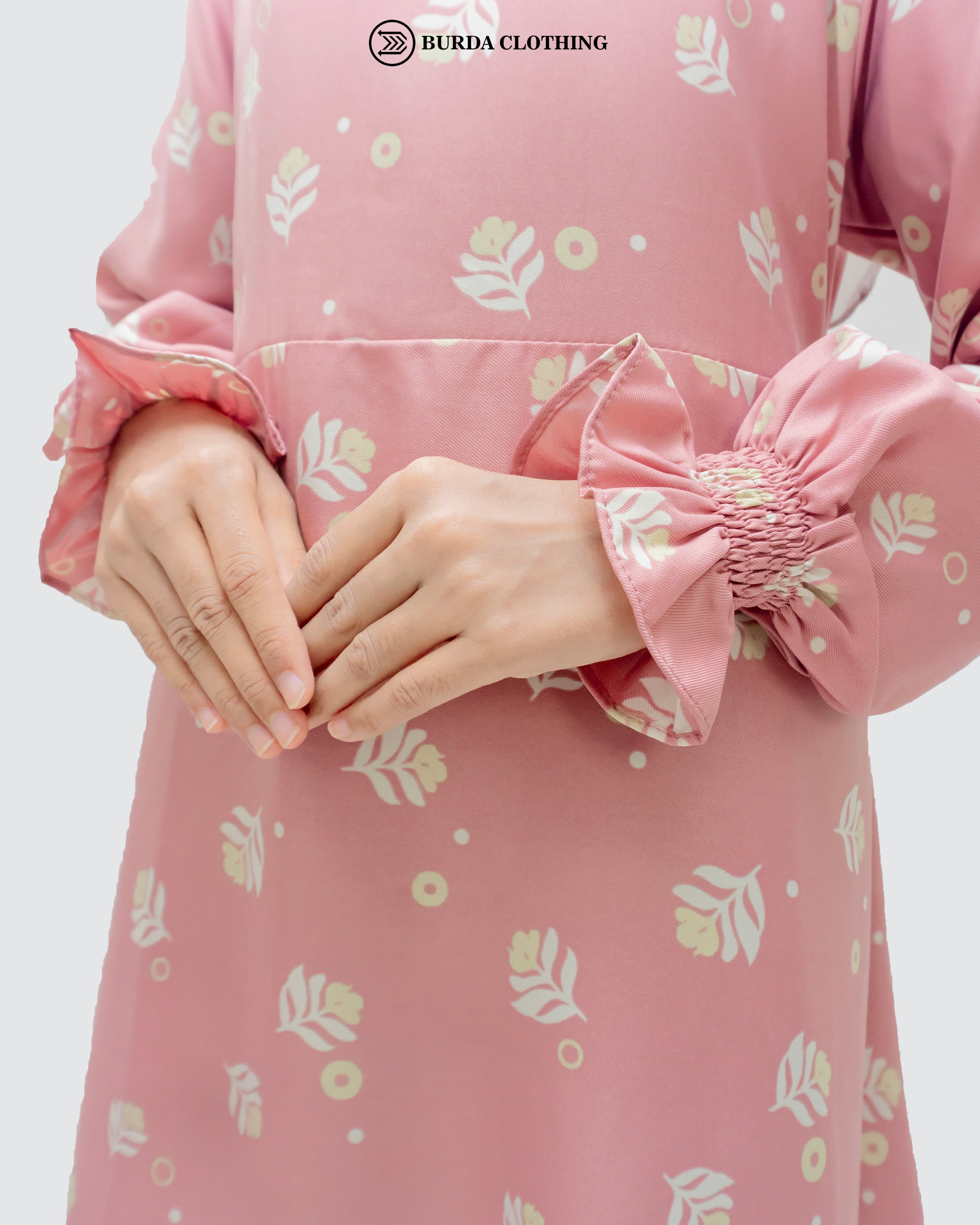 Burdaclothing Dress Kids Floral Pink Dress