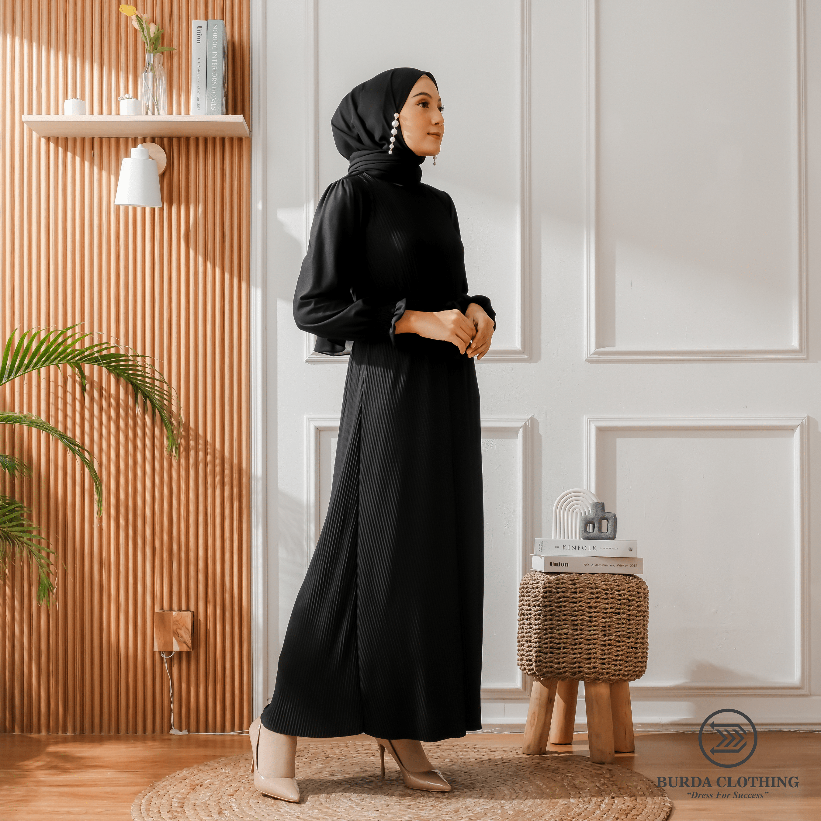 Burdaclothing Dress Women's Plain Dress Black