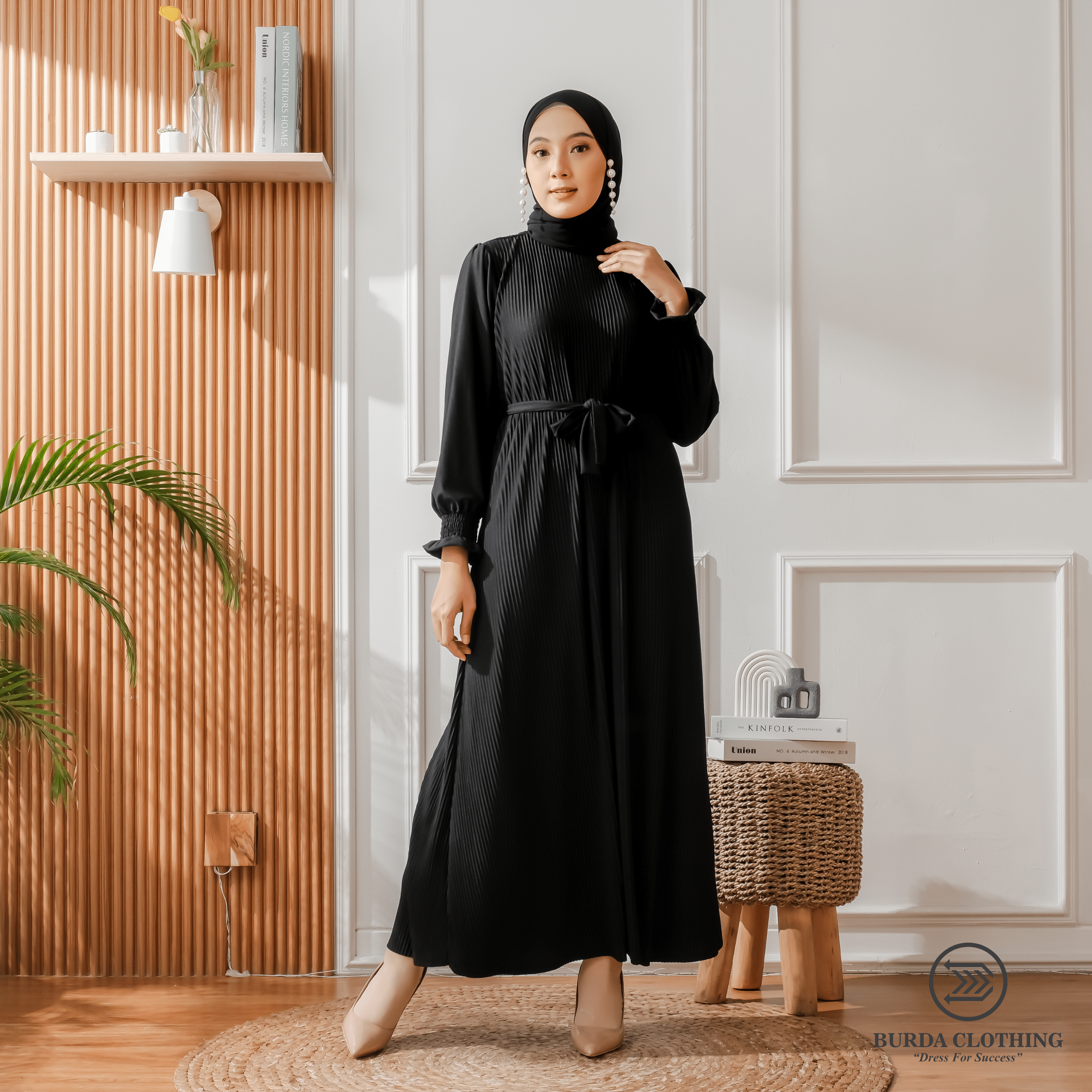 Burdaclothing Dress Women's Plain Dress Black