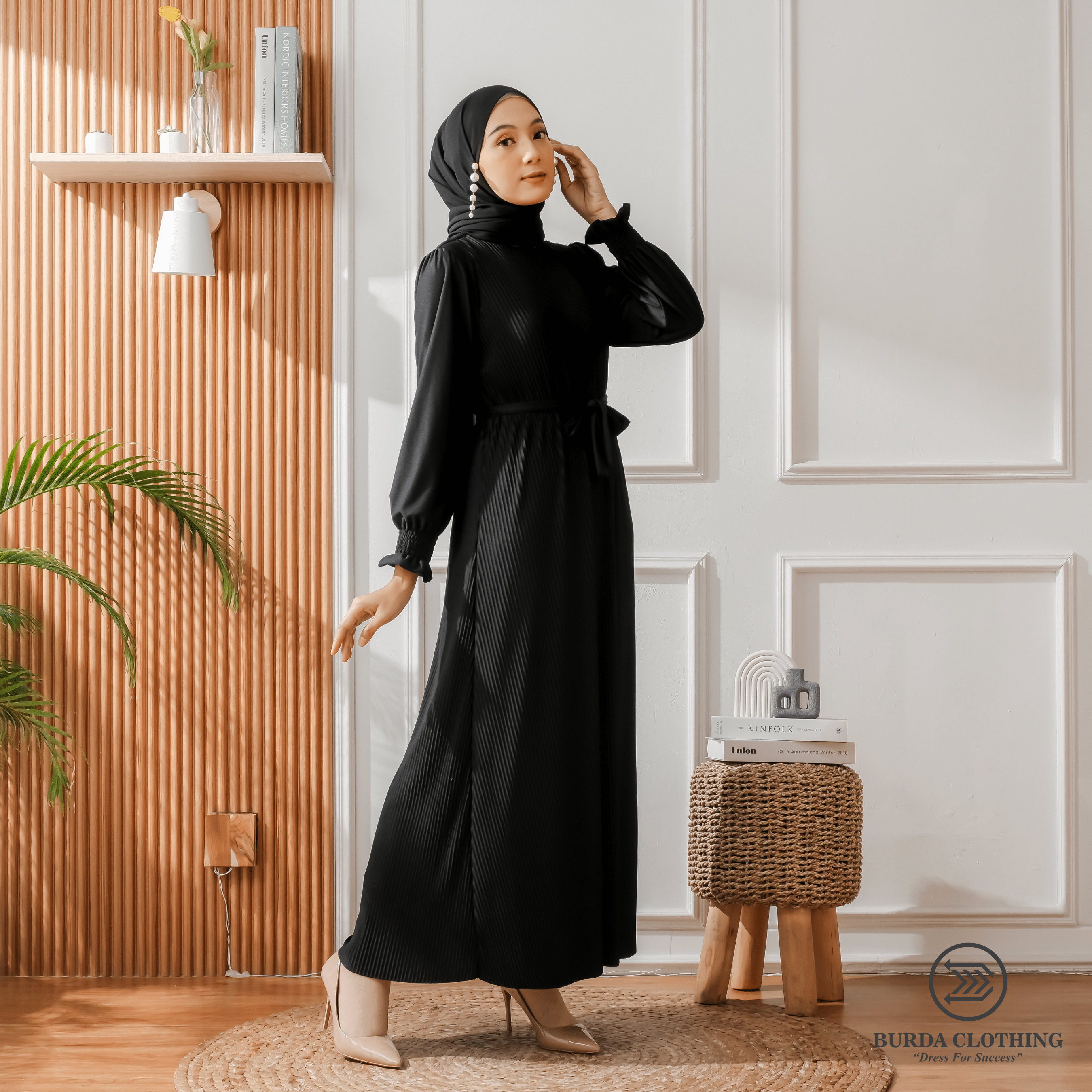 Burdaclothing Dress Women's Plain Dress Black