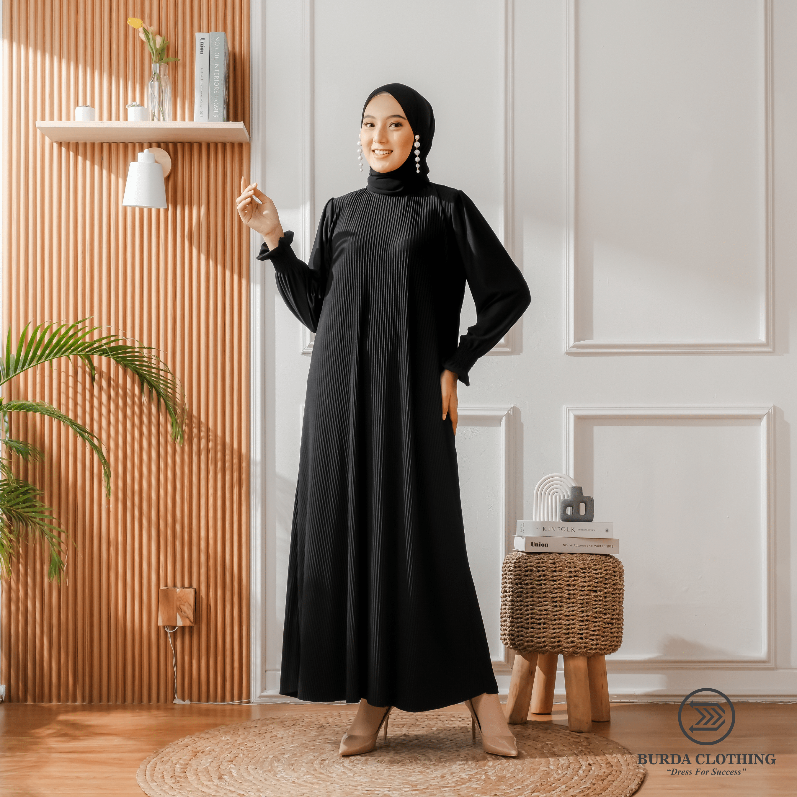 Burdaclothing Dress Women's Plain Dress Black