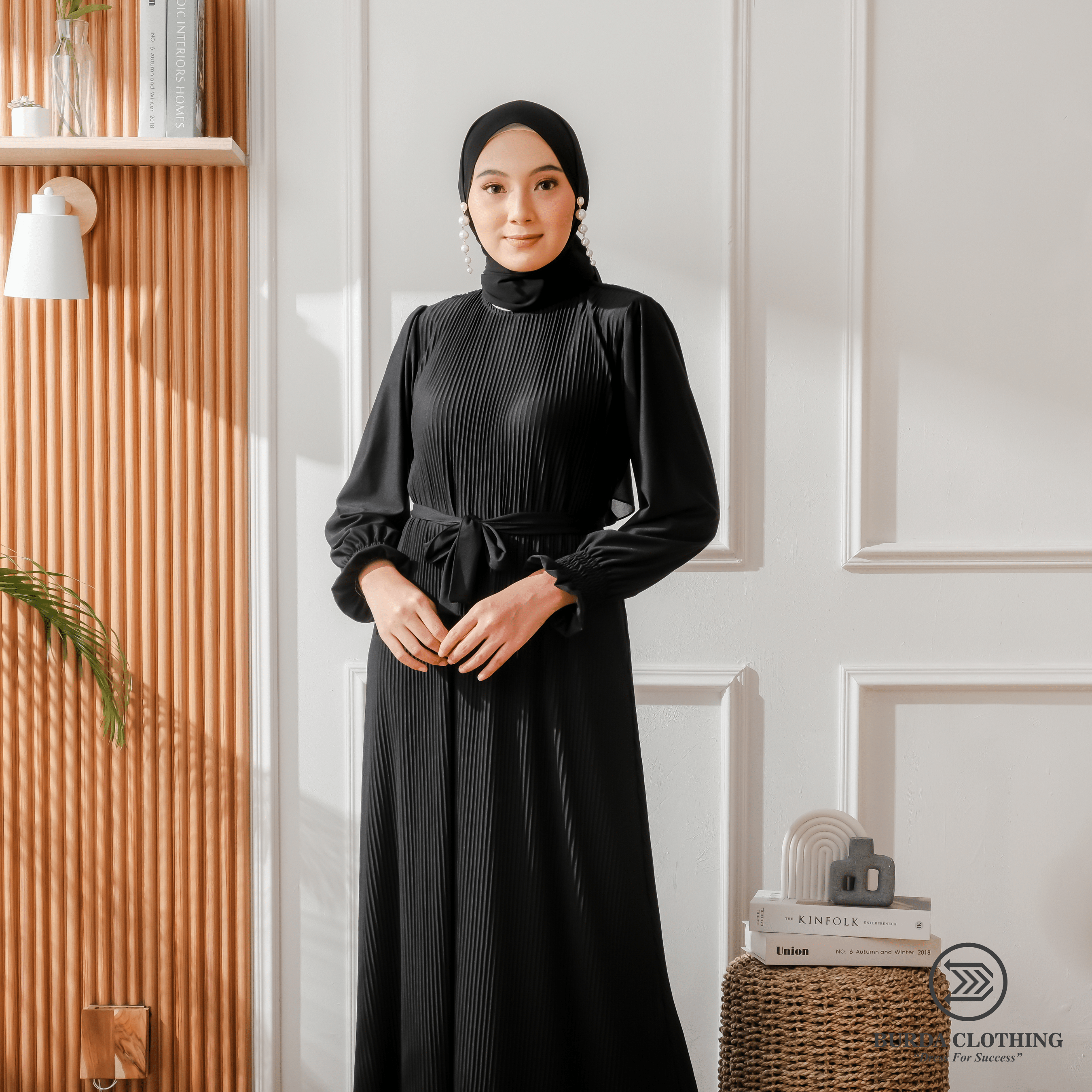 Burdaclothing Dress Women's Plain Dress Black