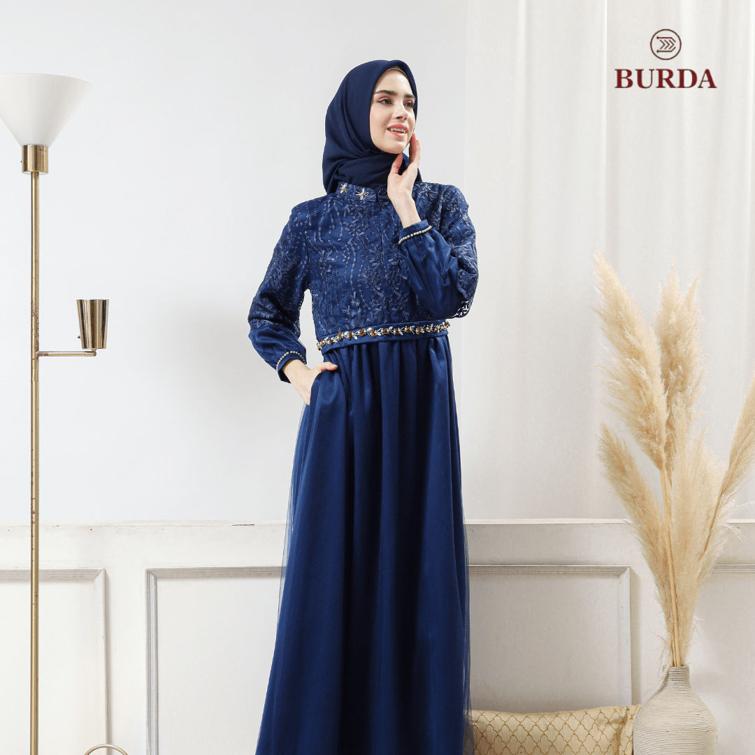 Women's Navy Party Dress Large
