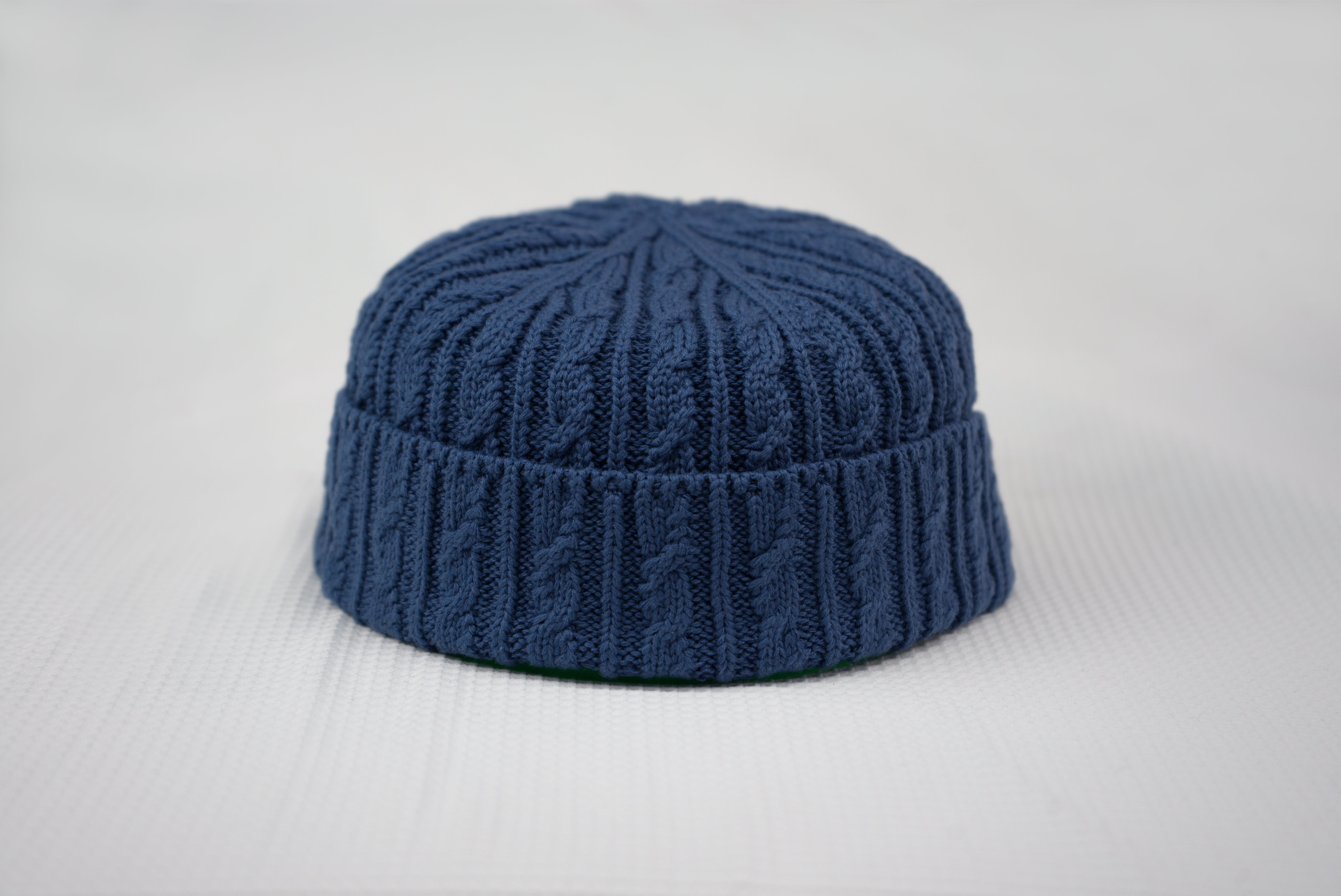 Folded Cable Design Beanie by Burdaclothing