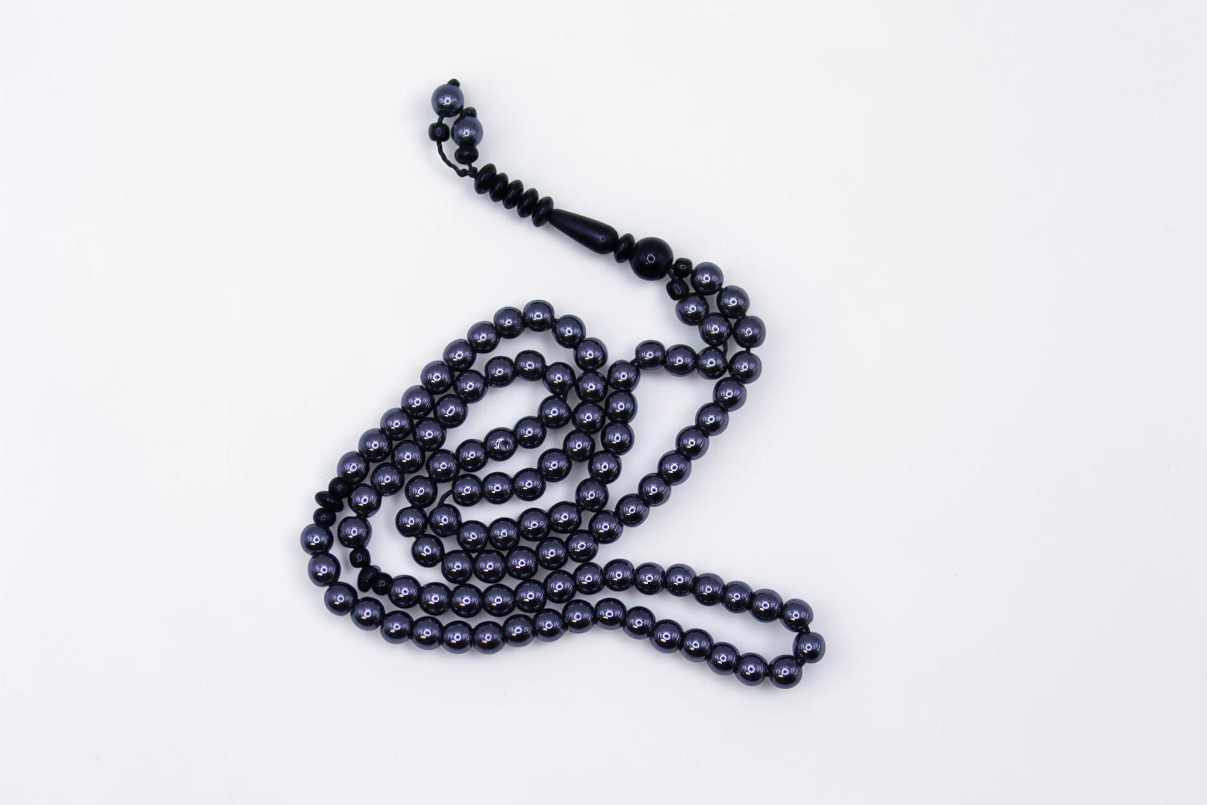Islamic Tasbih Metal Prayer Beads 99 Count - Dark gray by Burdaclothing