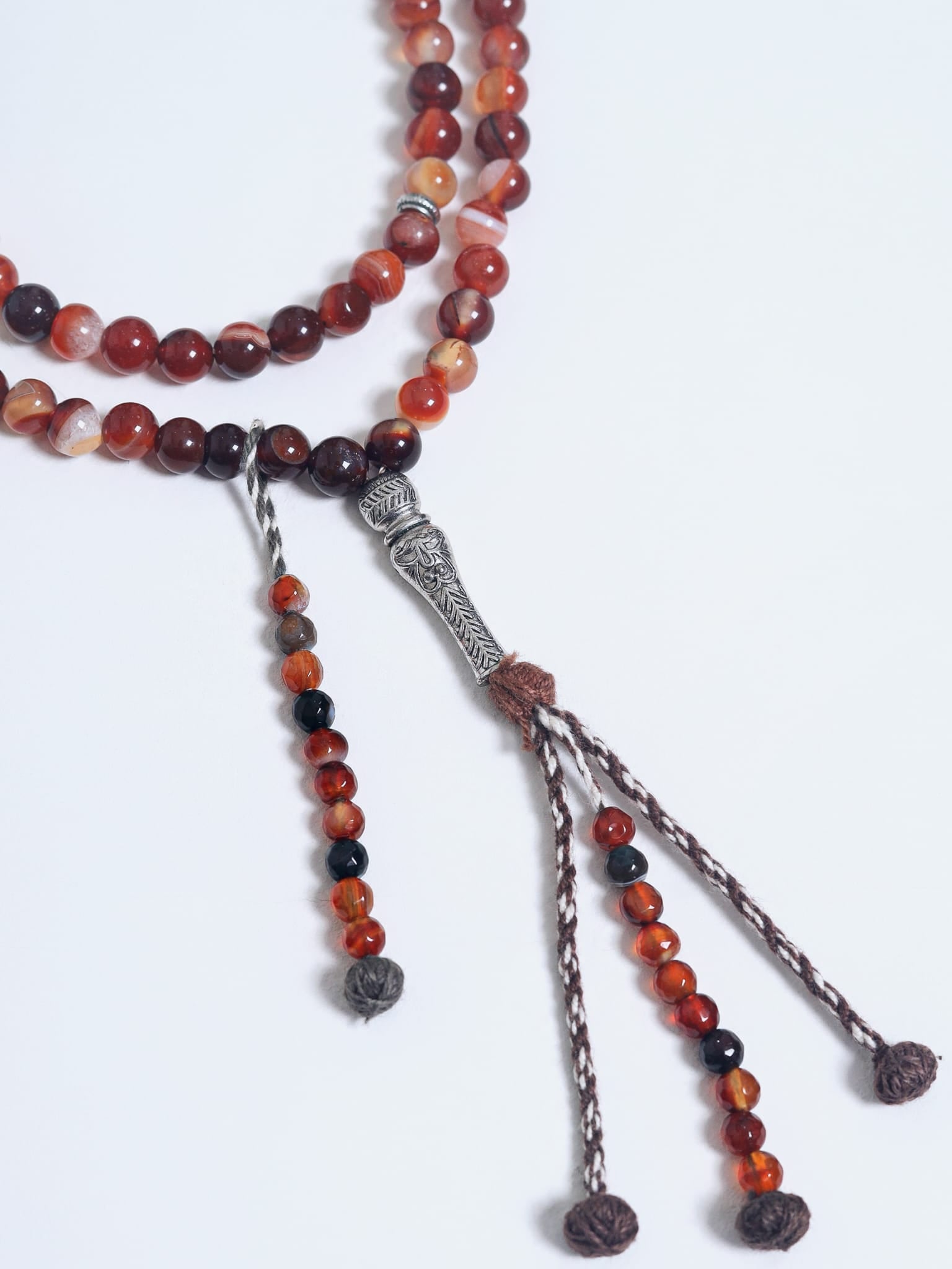 Islamic Tesbih Real stone 99 Prayer Beads 8mm - Brown by Burdaclothing
