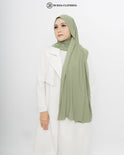 Jersey Hijab Light Green by Burdaclothing