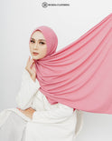 Jersey Hijab Pink by Burdaclothing