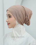 Jersey Hijab Undercap / Underscarves Beige by Burdaclothing