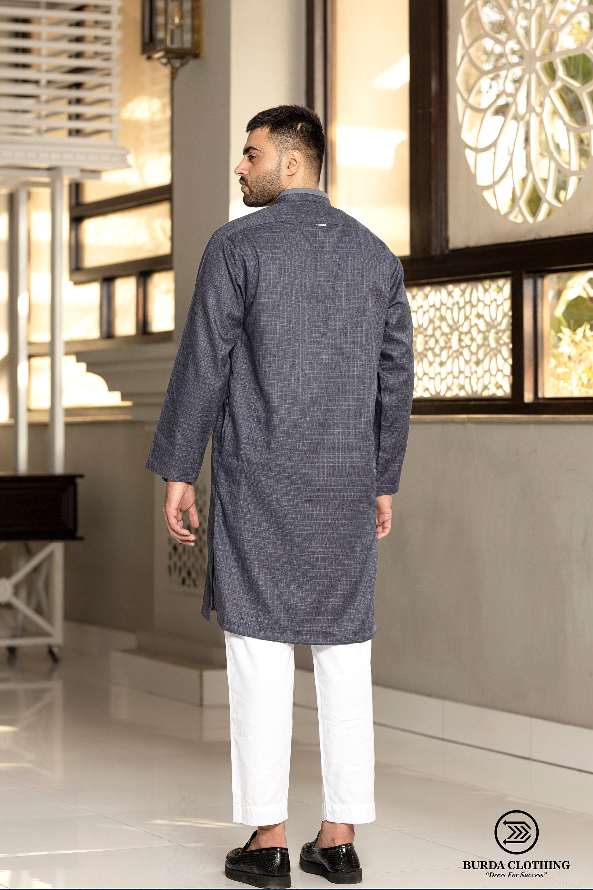 Burdaclothing Khalid Blue Premium Kurta