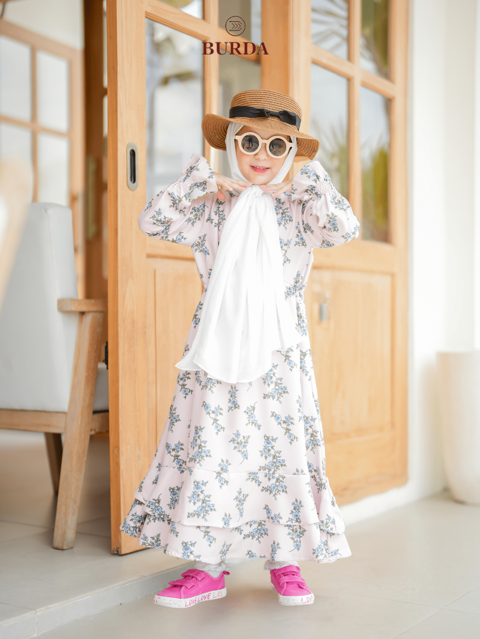 Burdaclothing Kid's Pearl Floral Dress