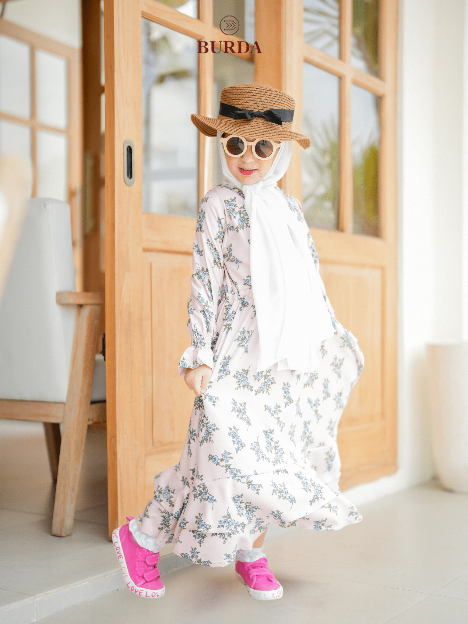 Burdaclothing Kid's Pearl Floral Dress