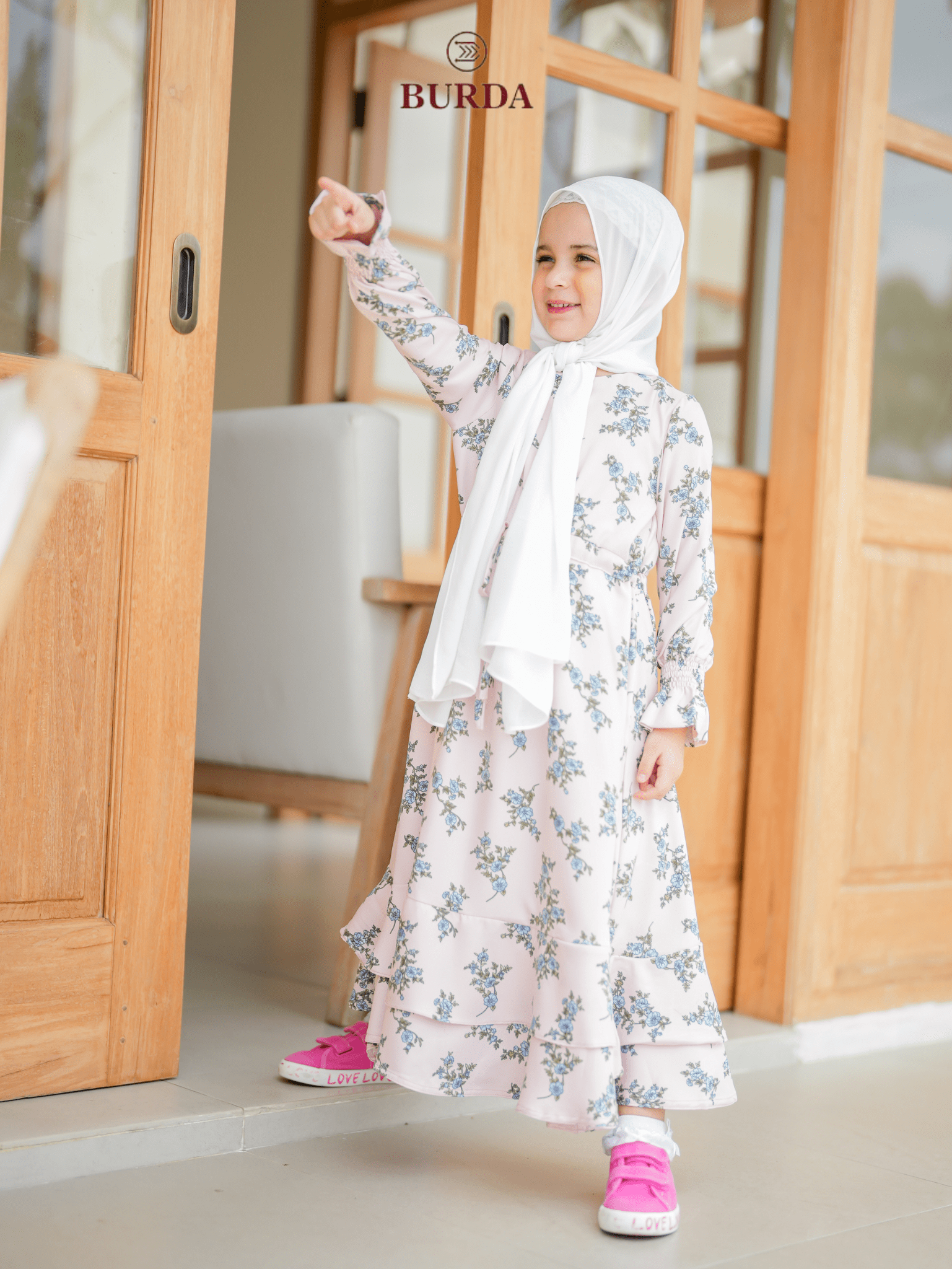 Burdaclothing Kid's Pearl Floral Dress