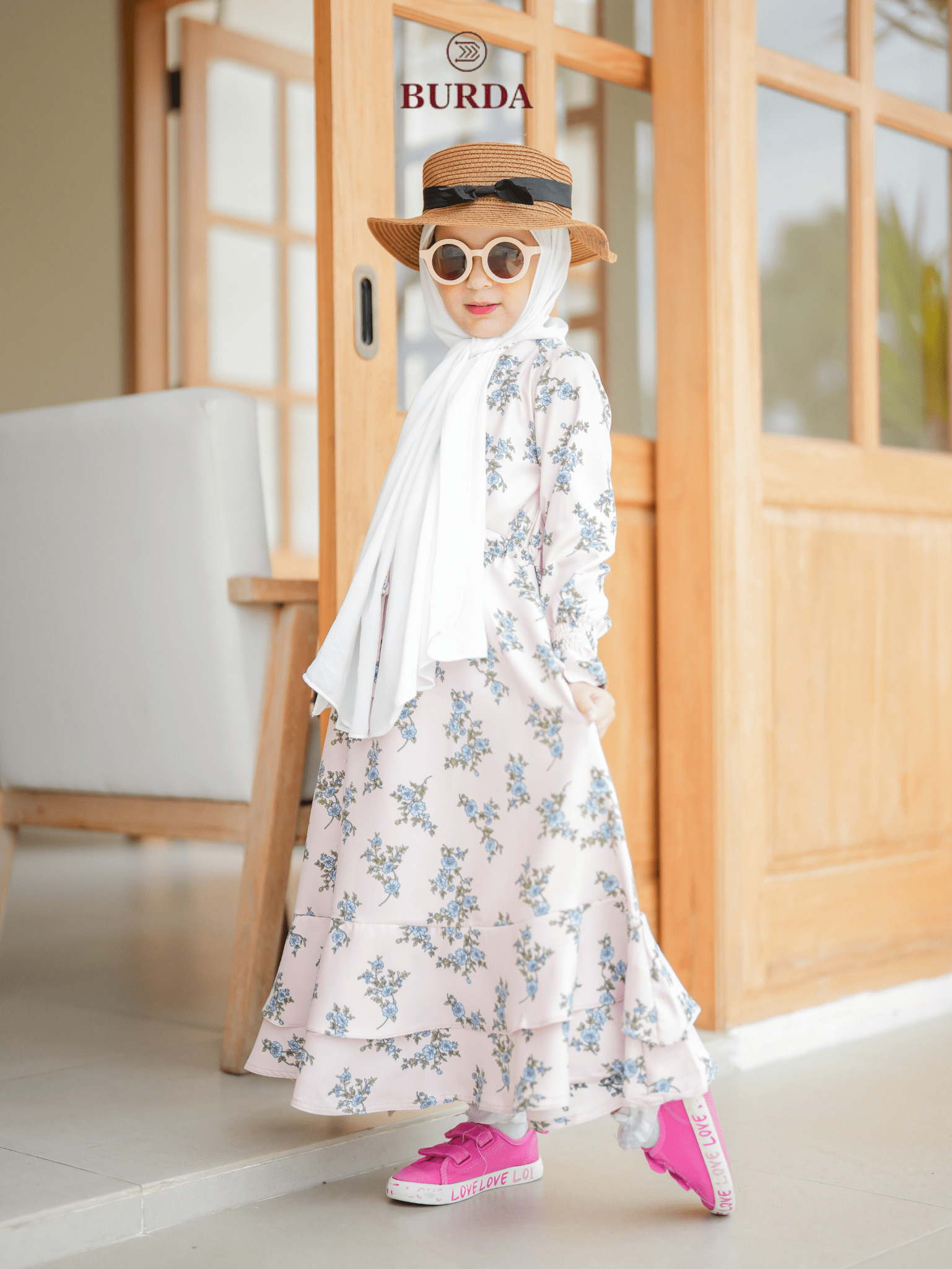 Burdaclothing Kid's Pearl Floral Dress