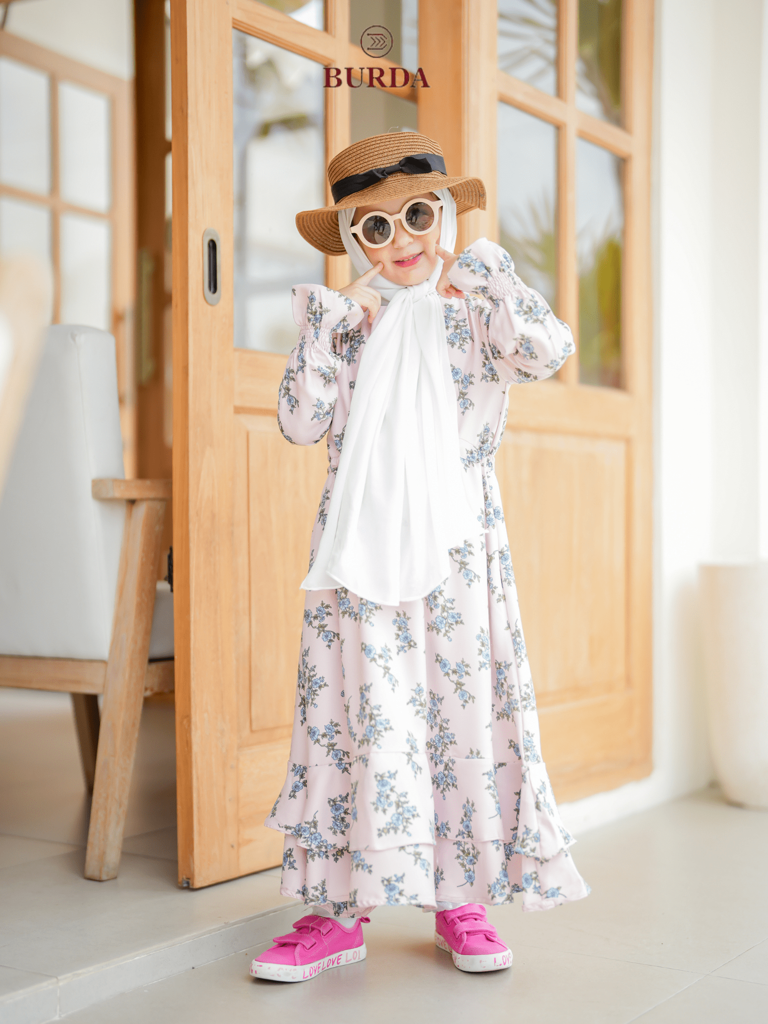 Burdaclothing Kid's Pearl Floral Dress