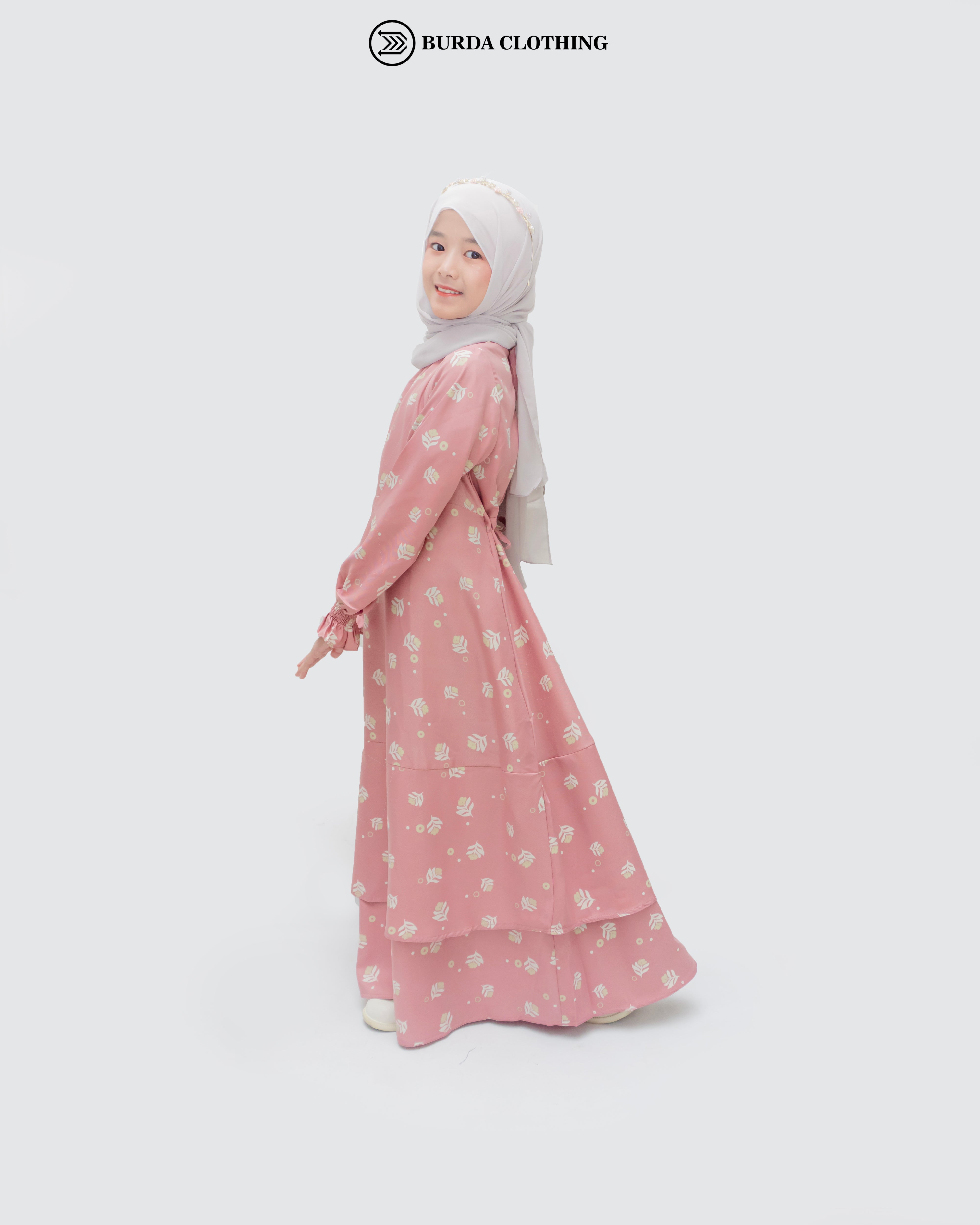 Kids Floral Pink Dress by Burdaclothing