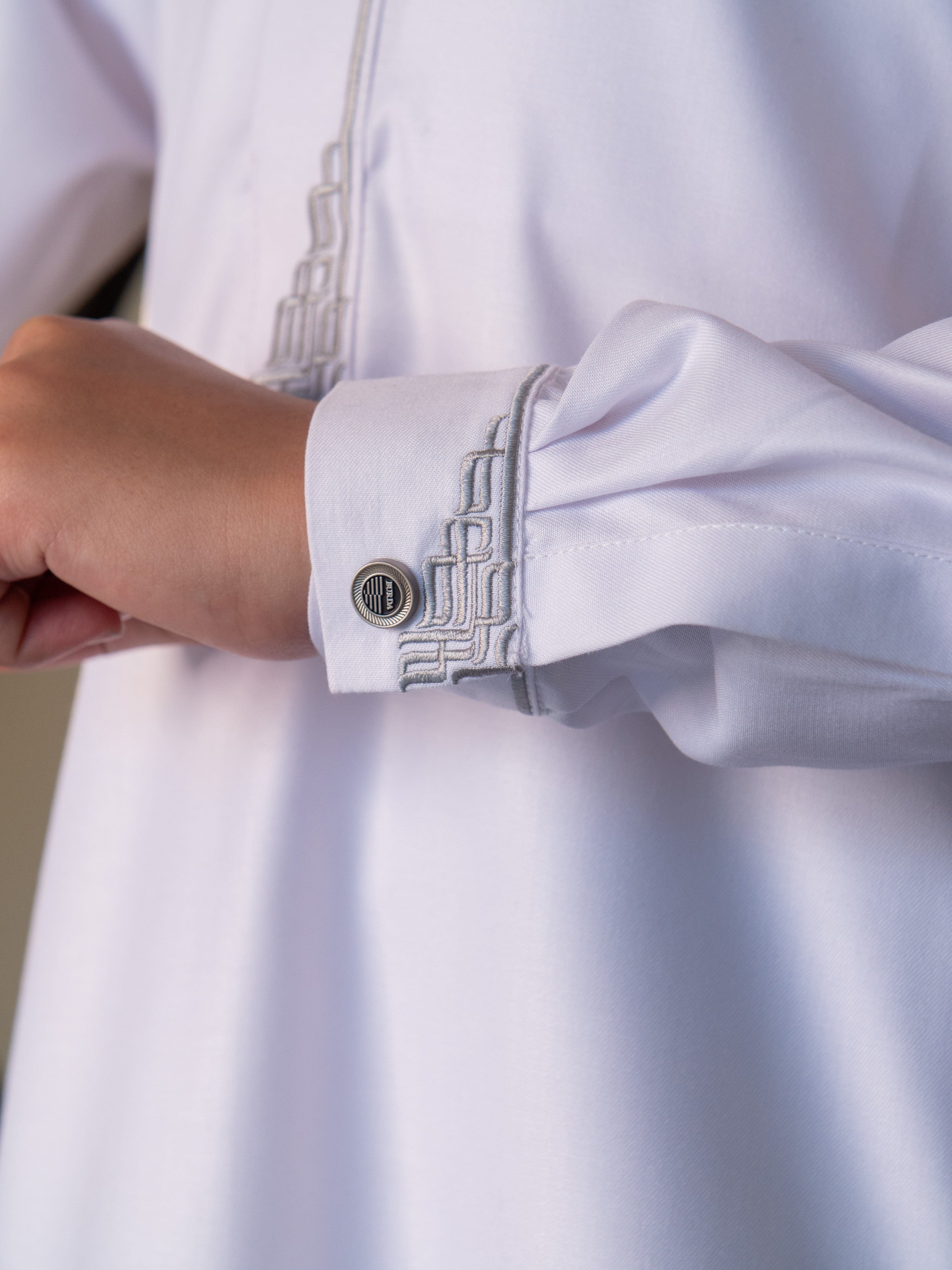 burdaclothing Kids Premium Thobe 114B White (Father & Son)