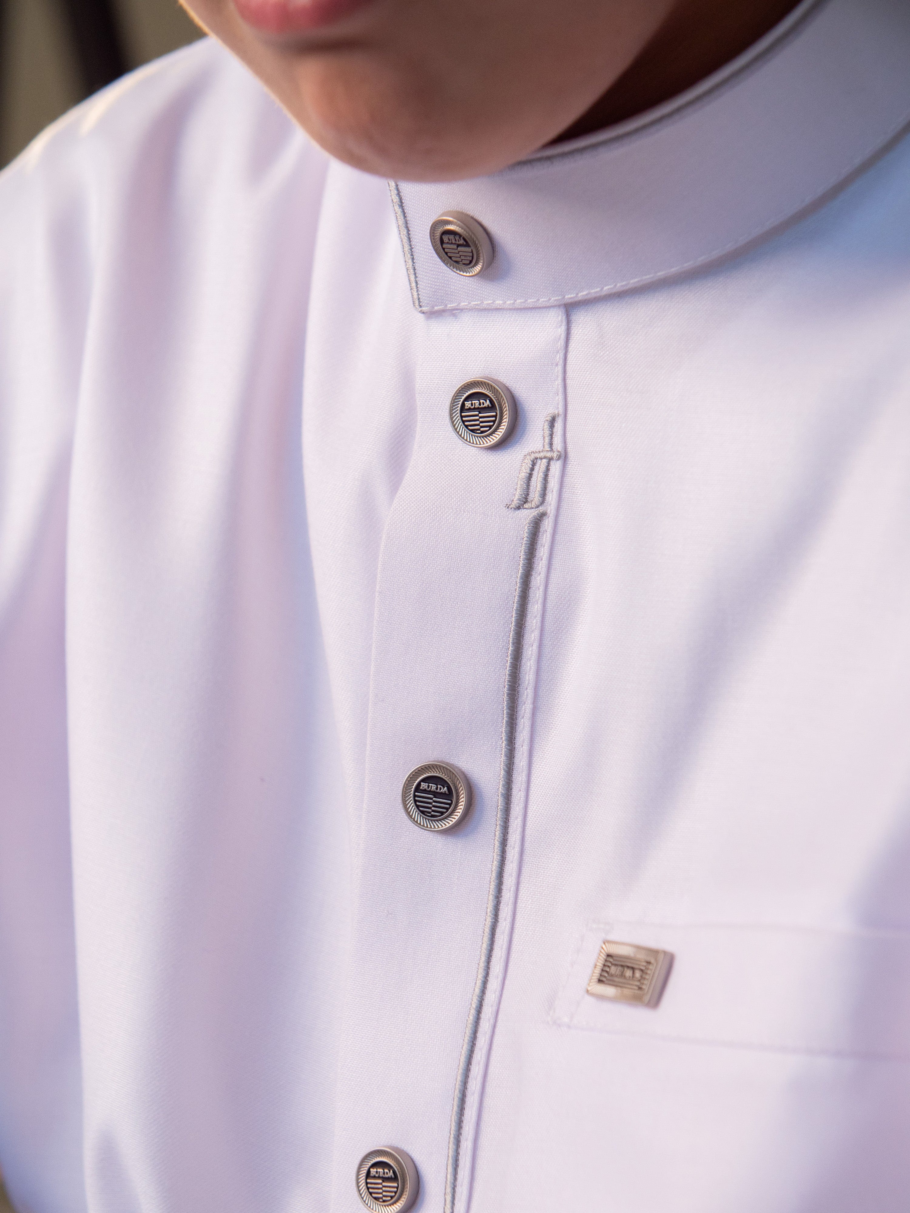 burdaclothing Kids Premium Thobe 114B White (Father & Son)