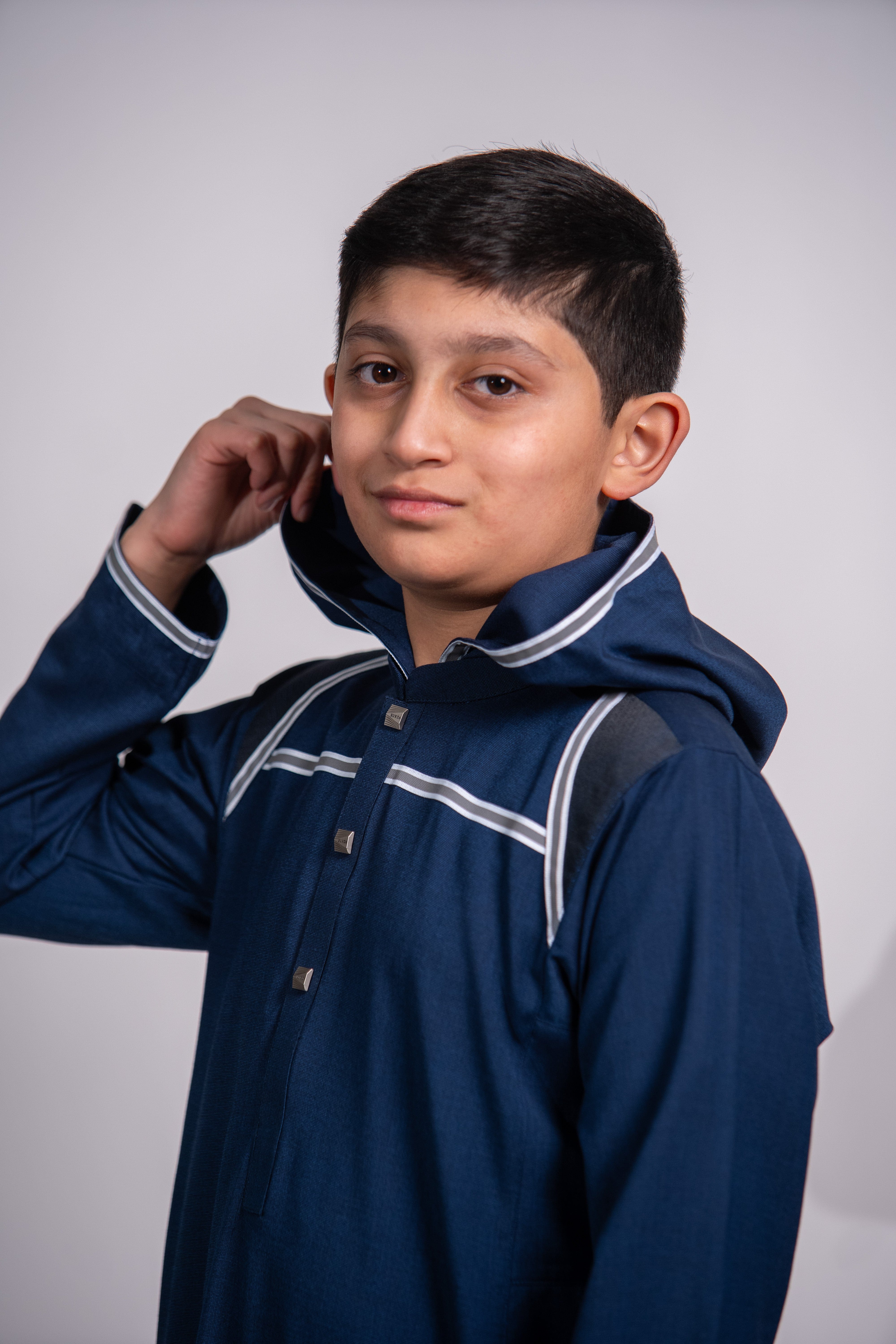 Burdaclothing Kids Premium Thobe 209 Navy (Father & Son)