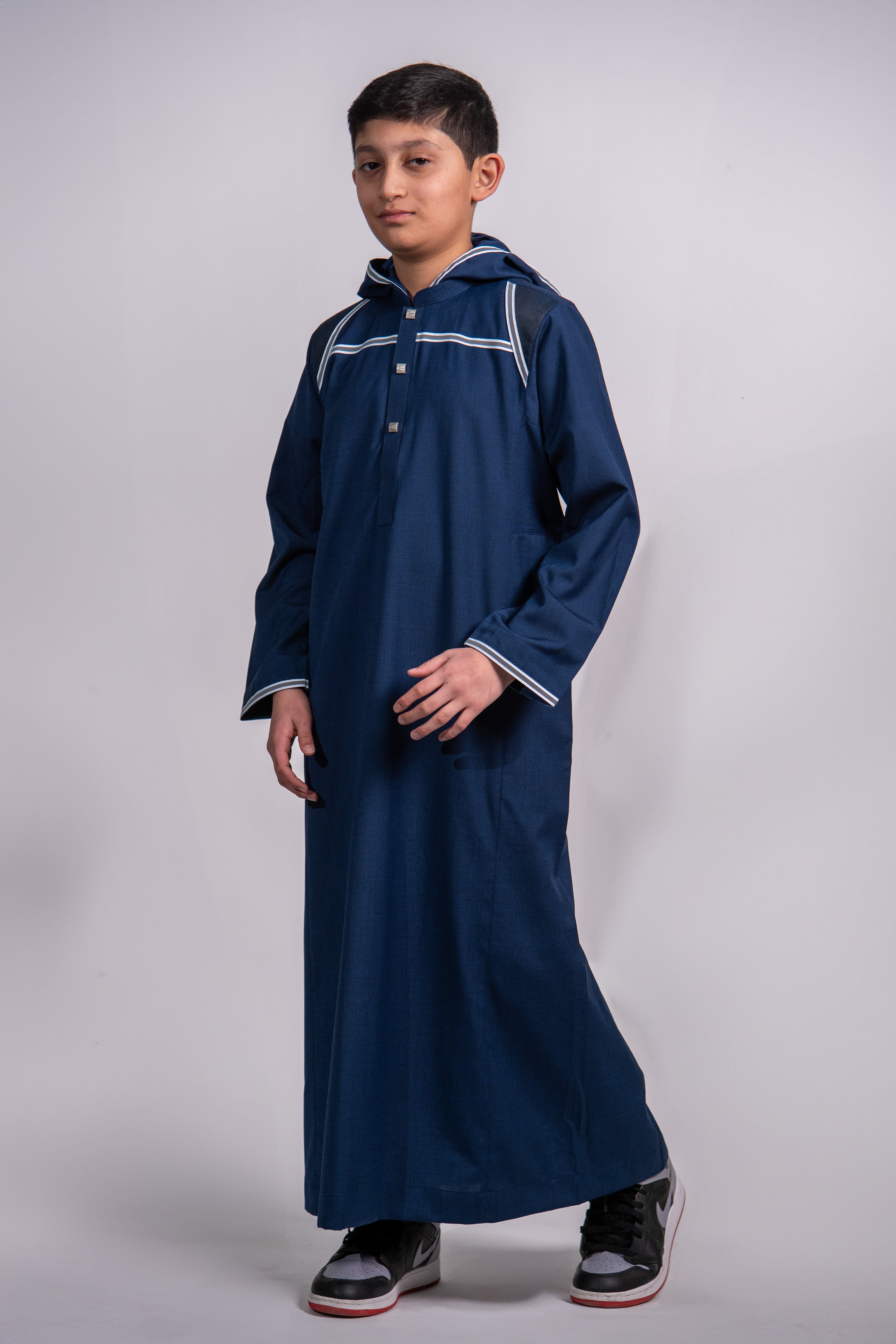 Burdaclothing Kids Premium Thobe 209 Navy (Father & Son)