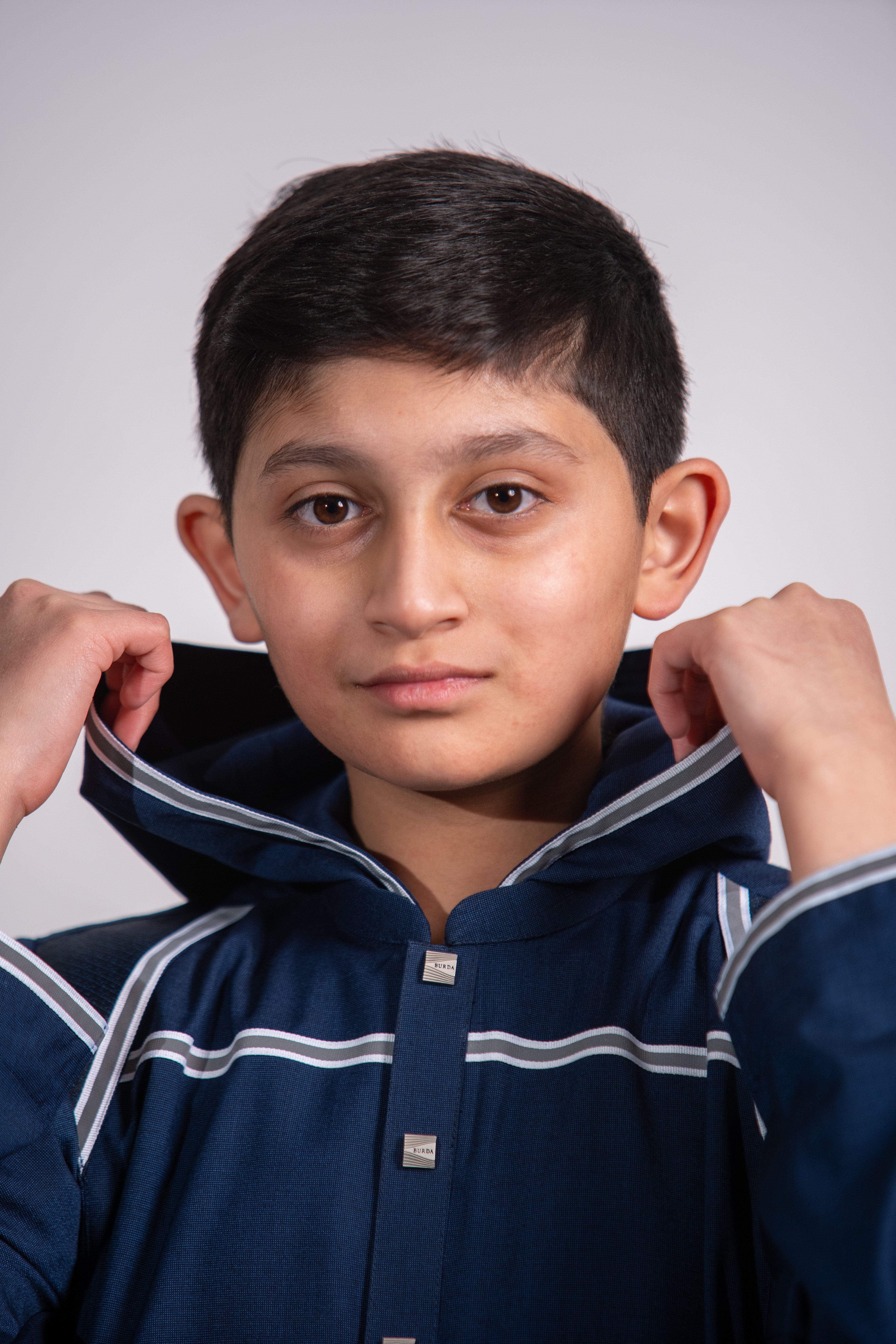 Kids Premium Thobe 209 Navy (Father Son)