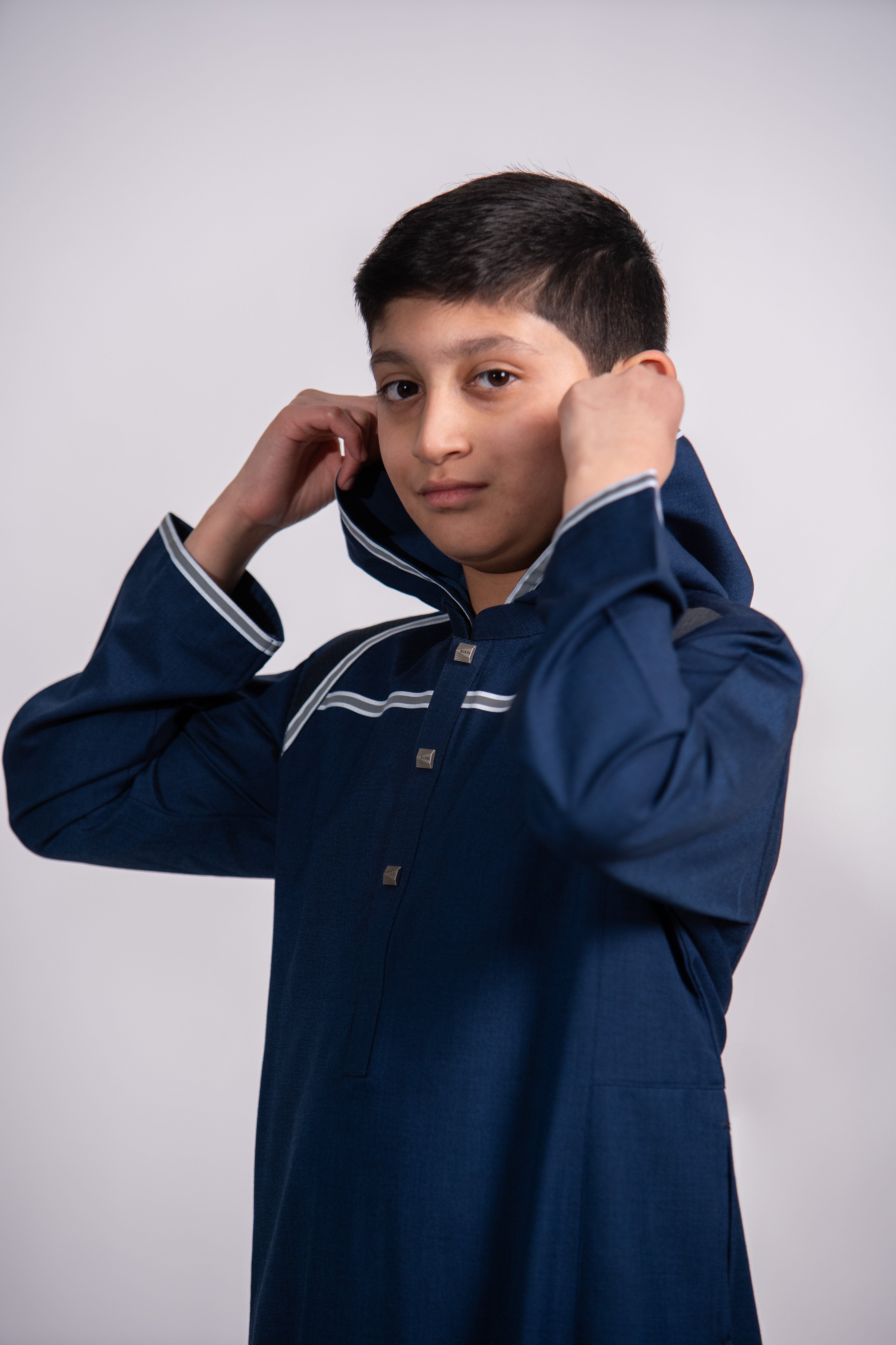 Burdaclothing Kids Premium Thobe 209 Navy (Father & Son)