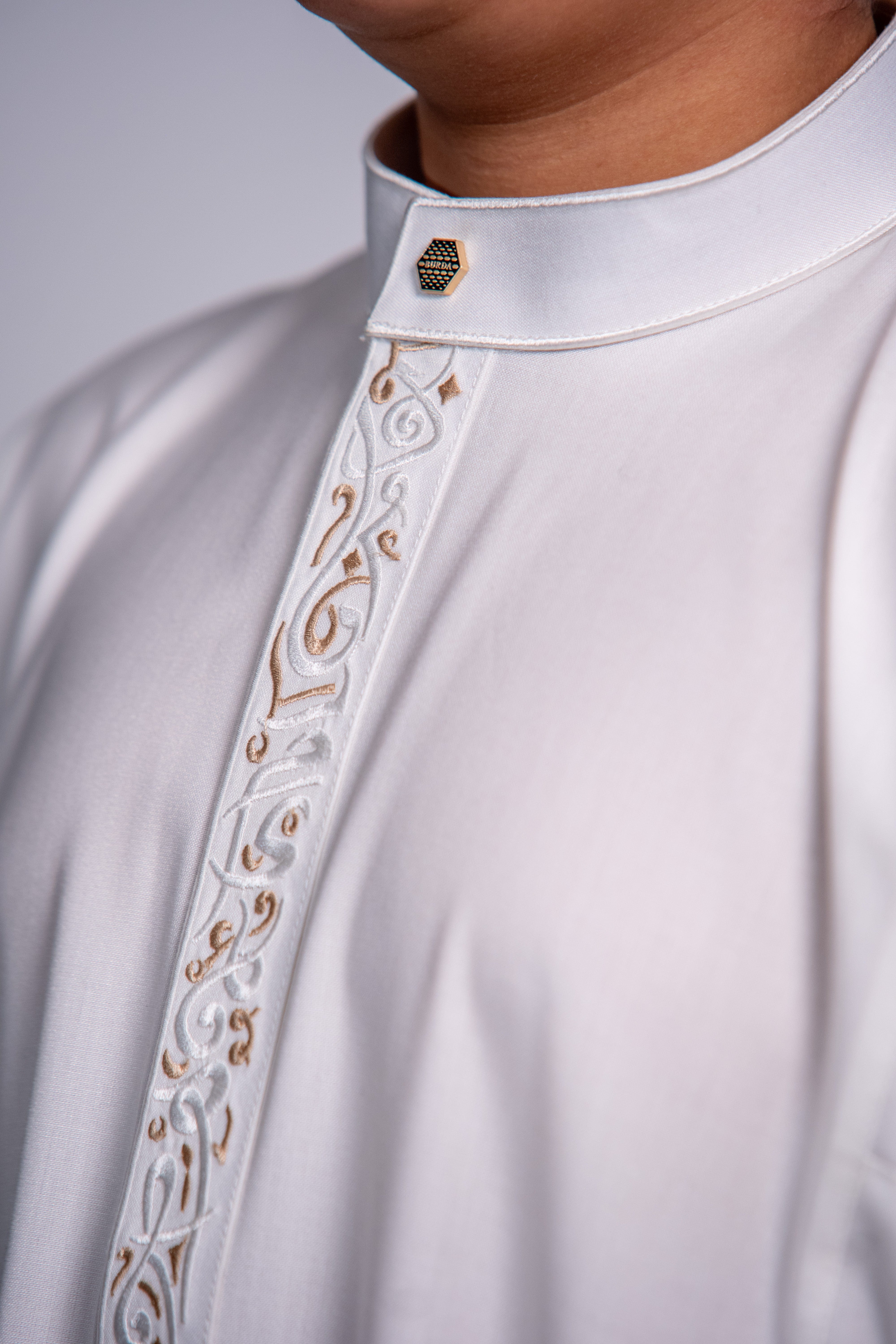 Burdaclothing Kids Premium Thobe 213 Off White (Father & Son)