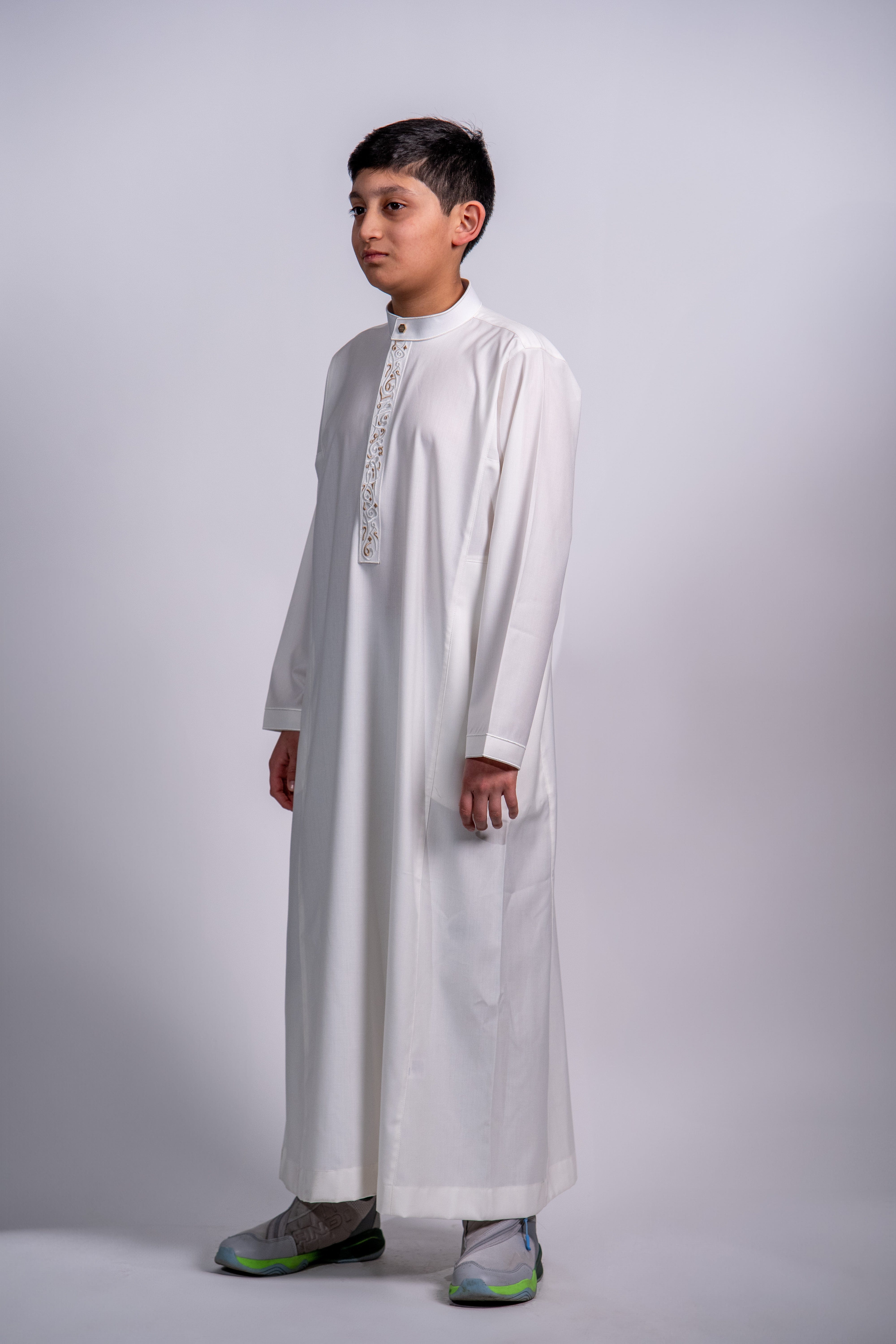 Burdaclothing Kids Premium Thobe 213 Off White (Father & Son)