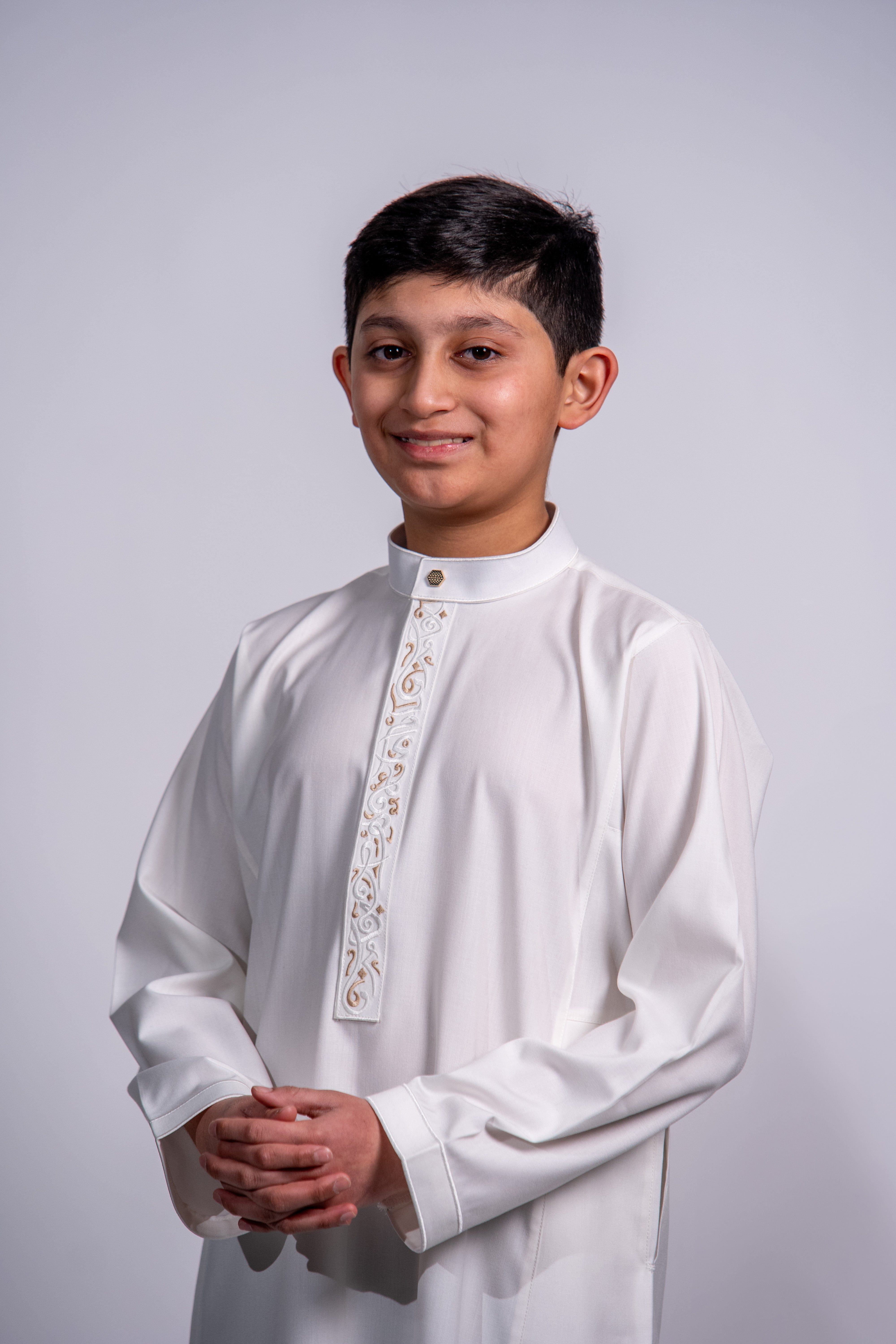 Burdaclothing Kids Premium Thobe 213 Off White (Father & Son)