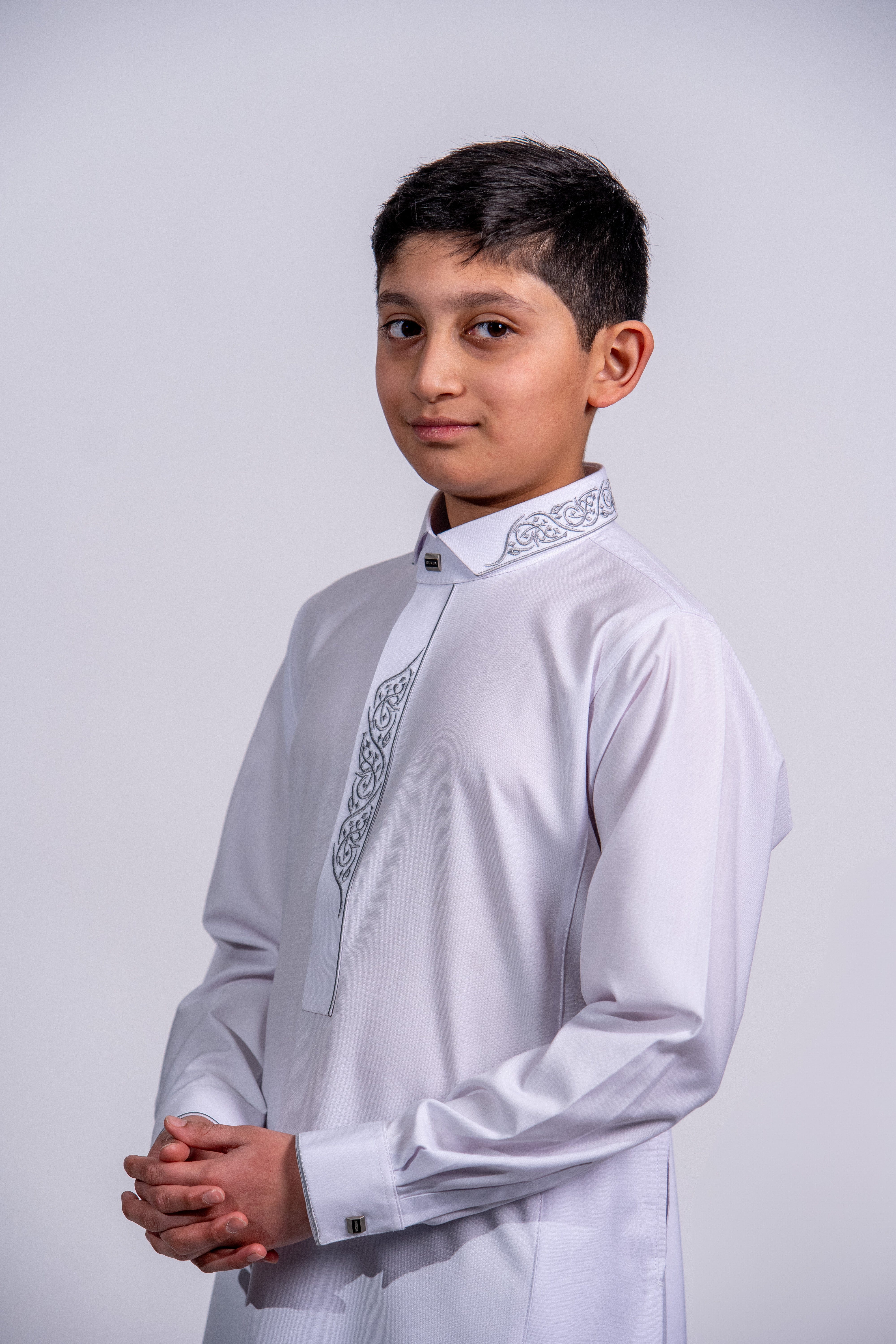 Burdaclothing Kids Premium Thobe 214 White (Father & Son)