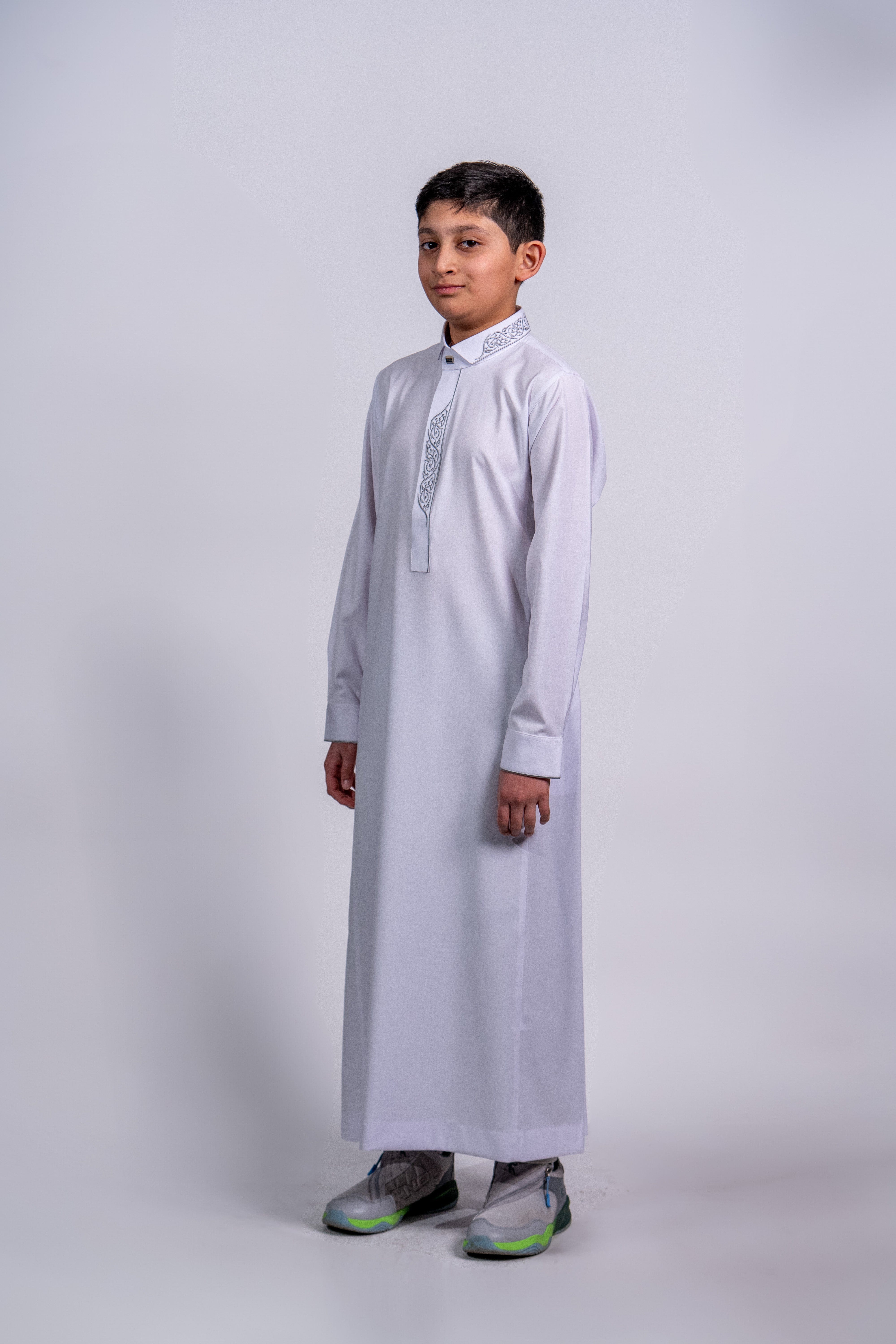 Burdaclothing Kids Premium Thobe 214 White (Father & Son)