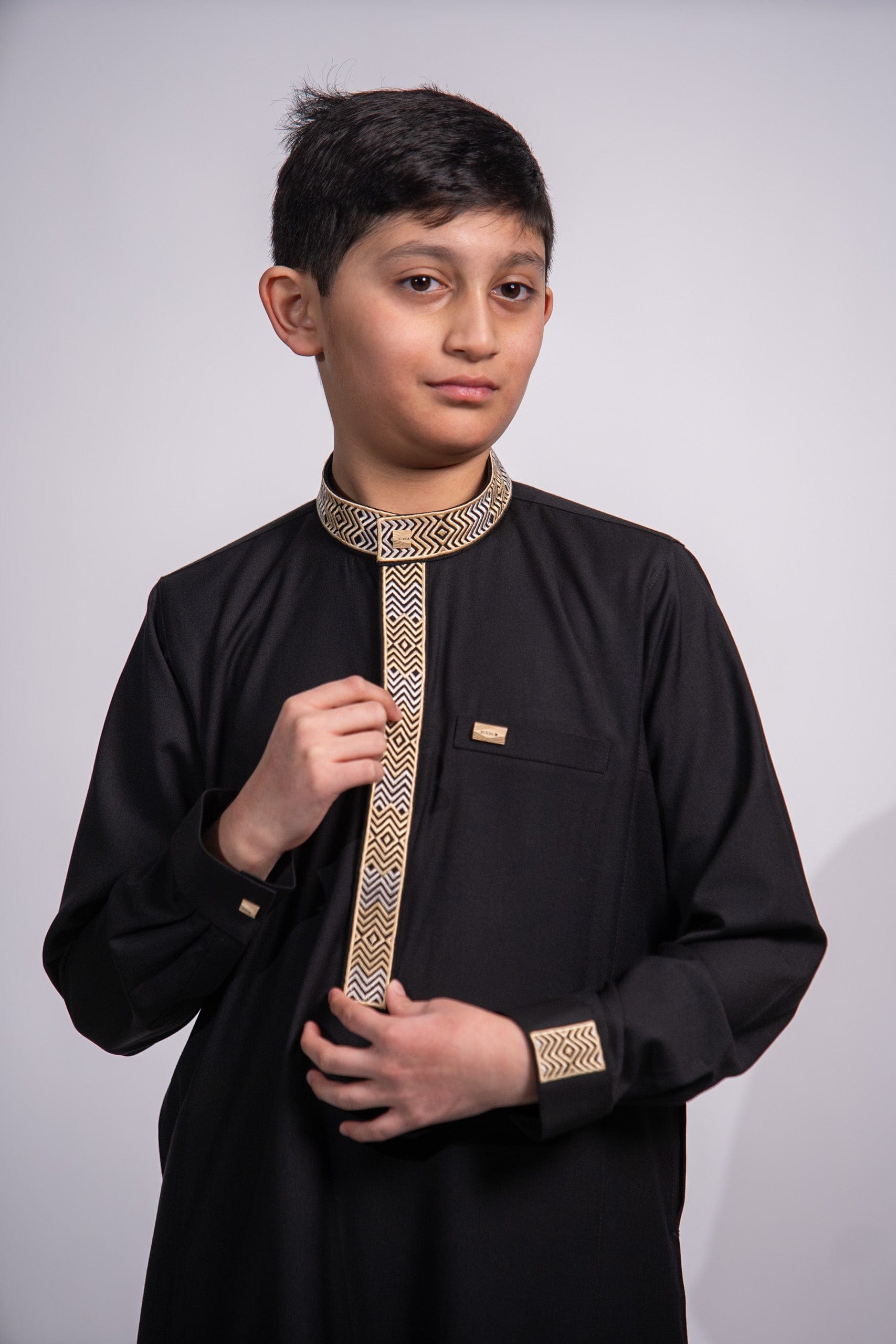 Burdaclothing Kids Premium Thobe 215 Black (Father & Son)