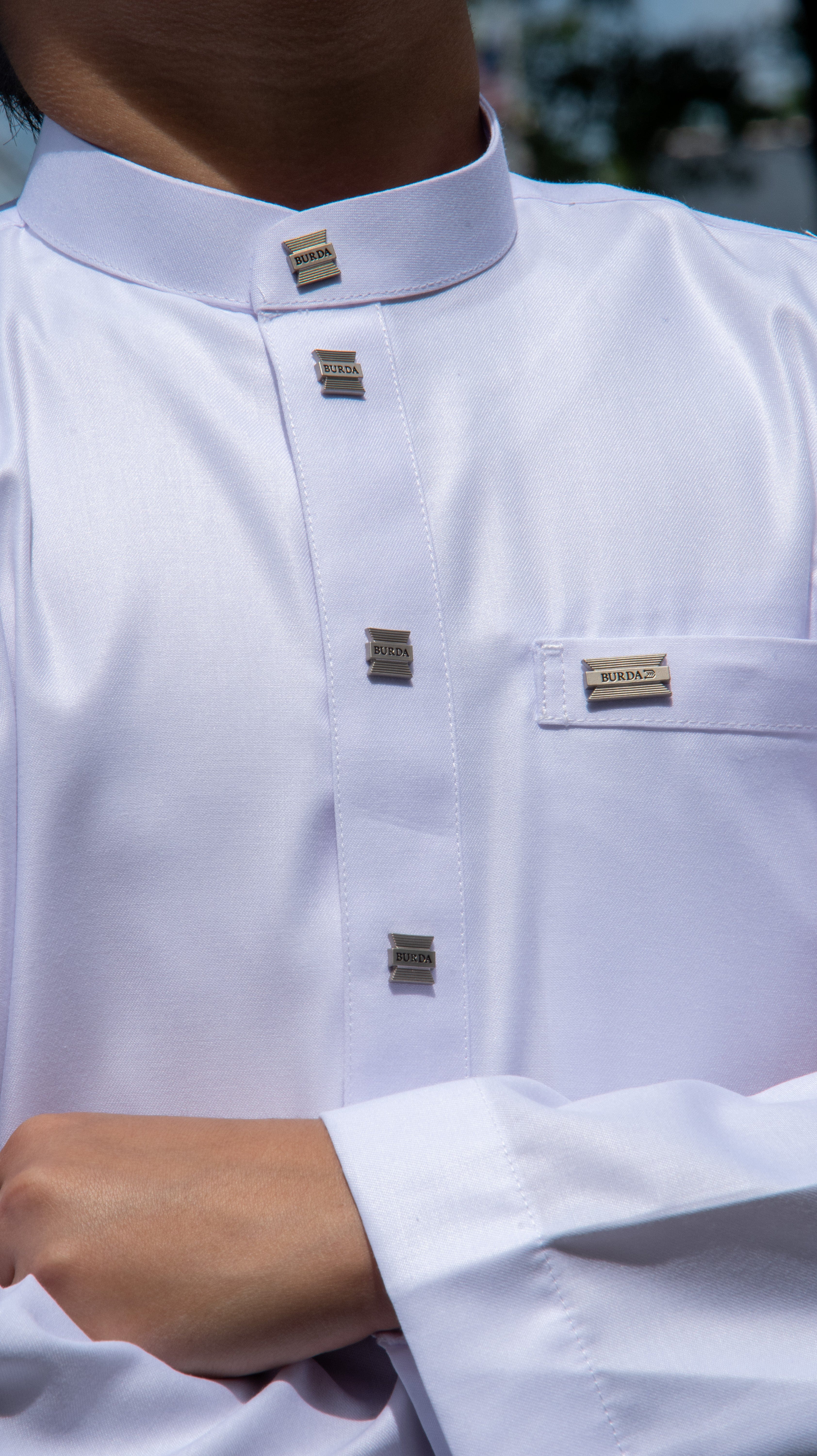 burdaclothing Kids Thobe 110 White (Father & Son)