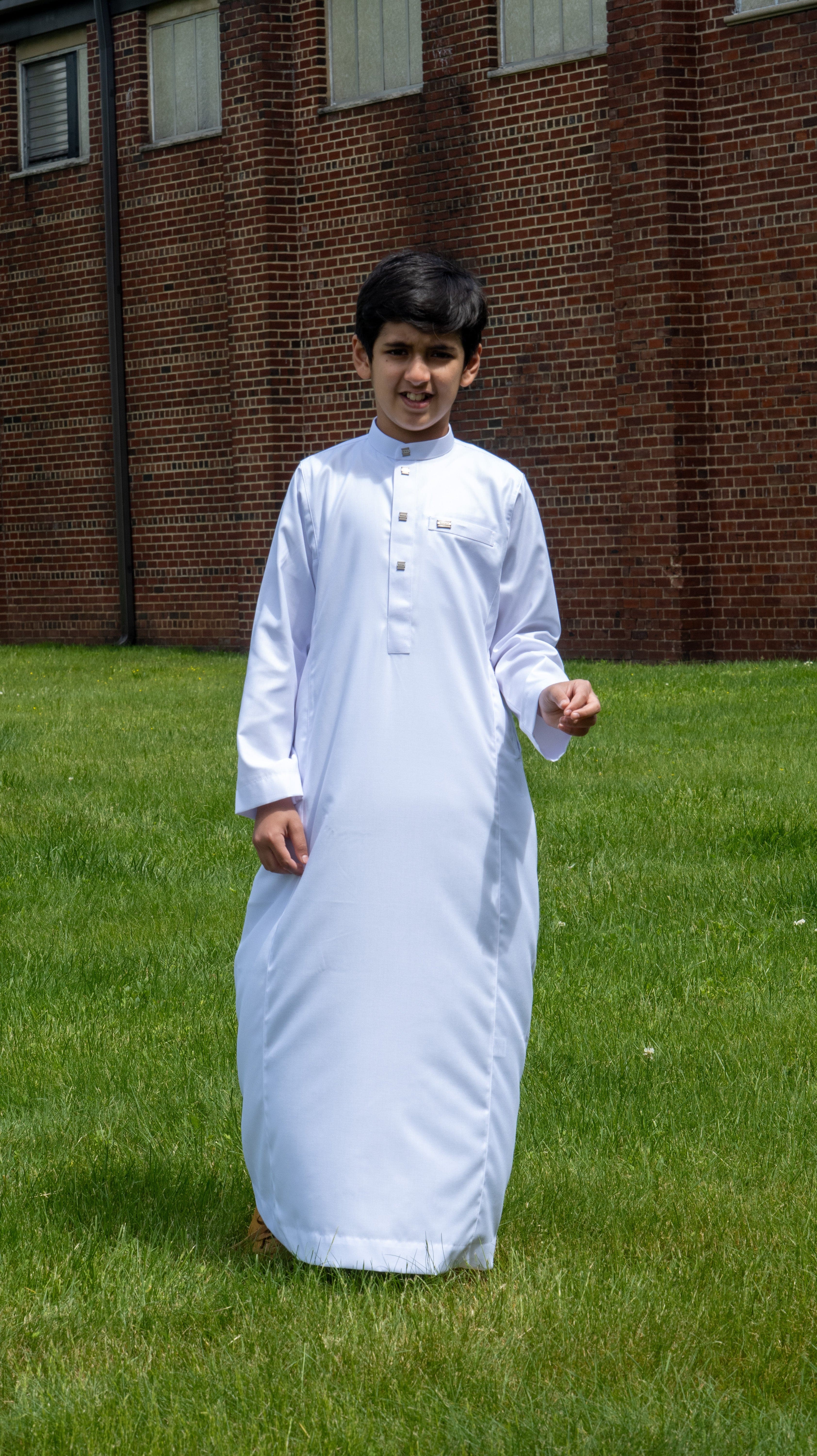 burdaclothing Kids Thobe 110 White (Father & Son)