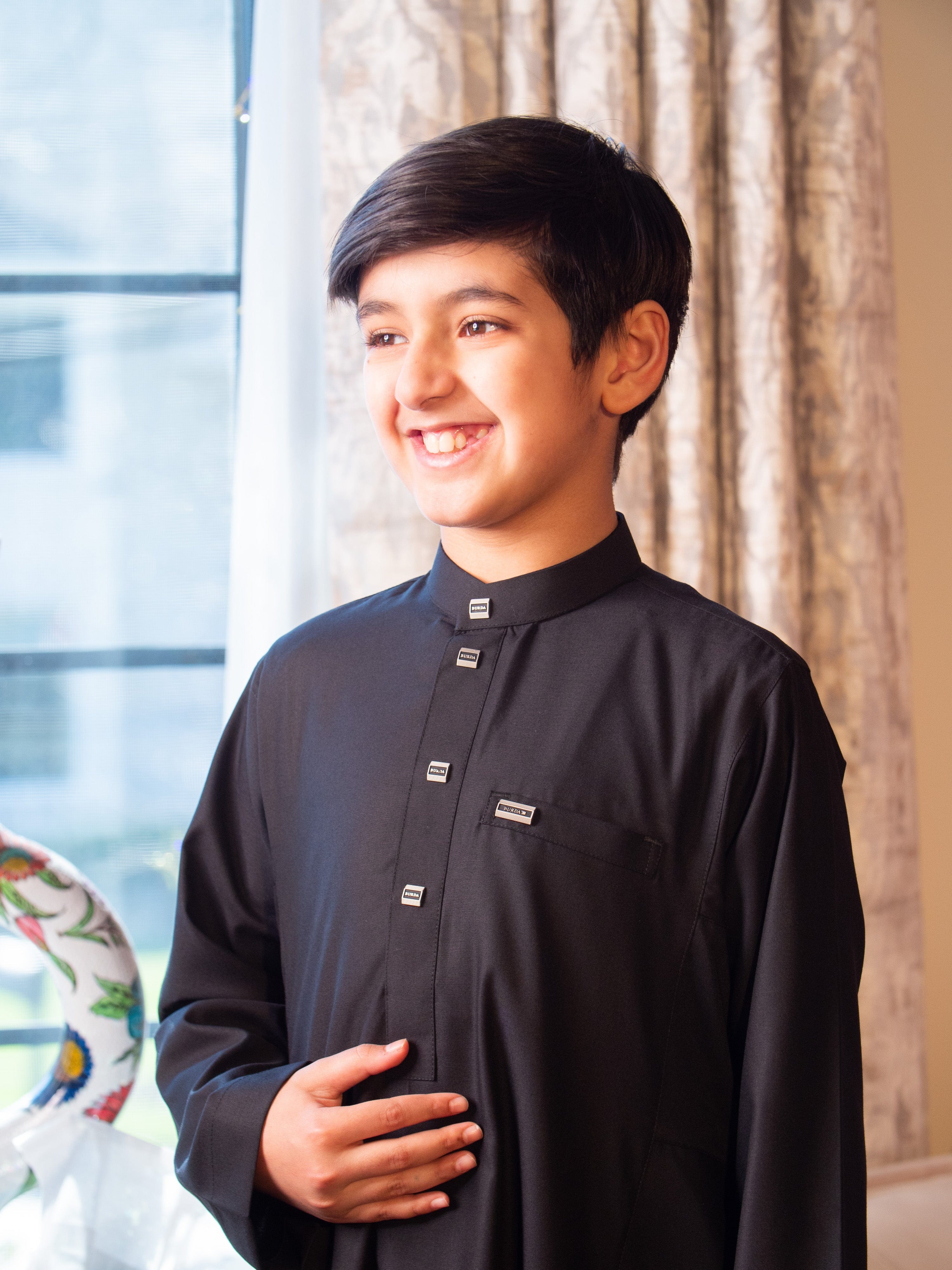 burdaclothing Kids Thobe 110A Black (Father & Son)