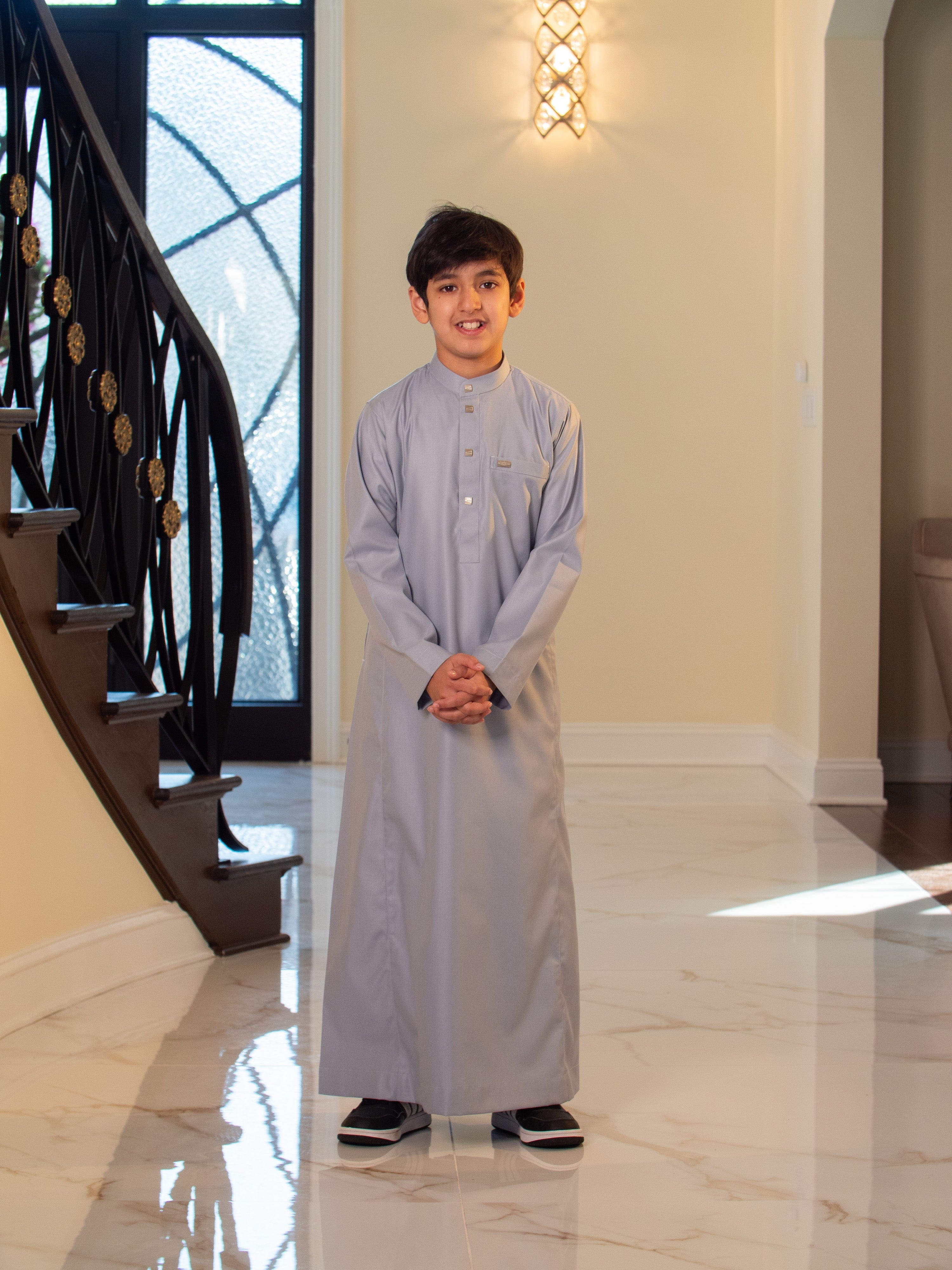 burdaclothing Kids Thobe 110C Gray (Father & Son)