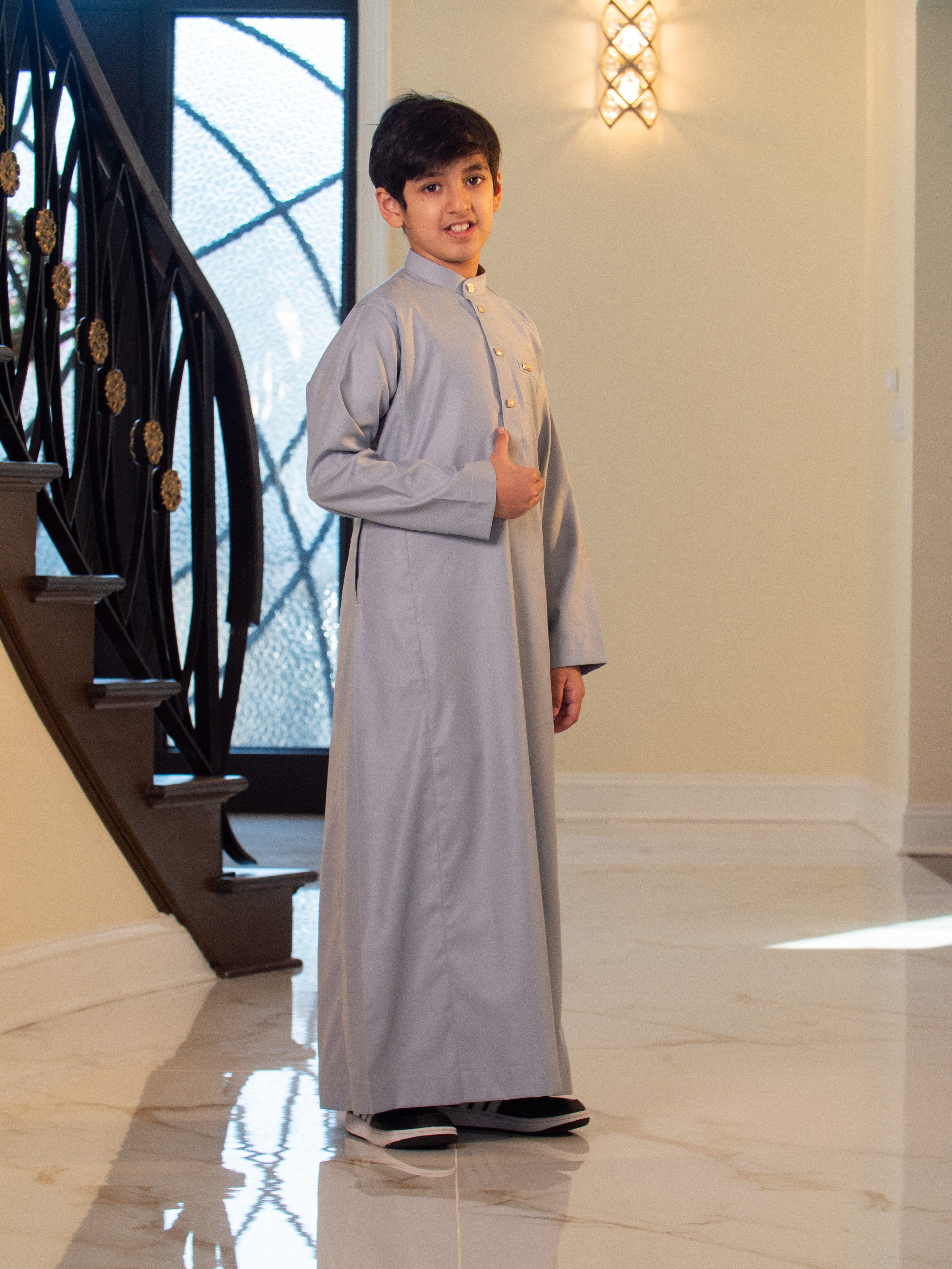 burdaclothing Kids Thobe 110C Gray (Father & Son)