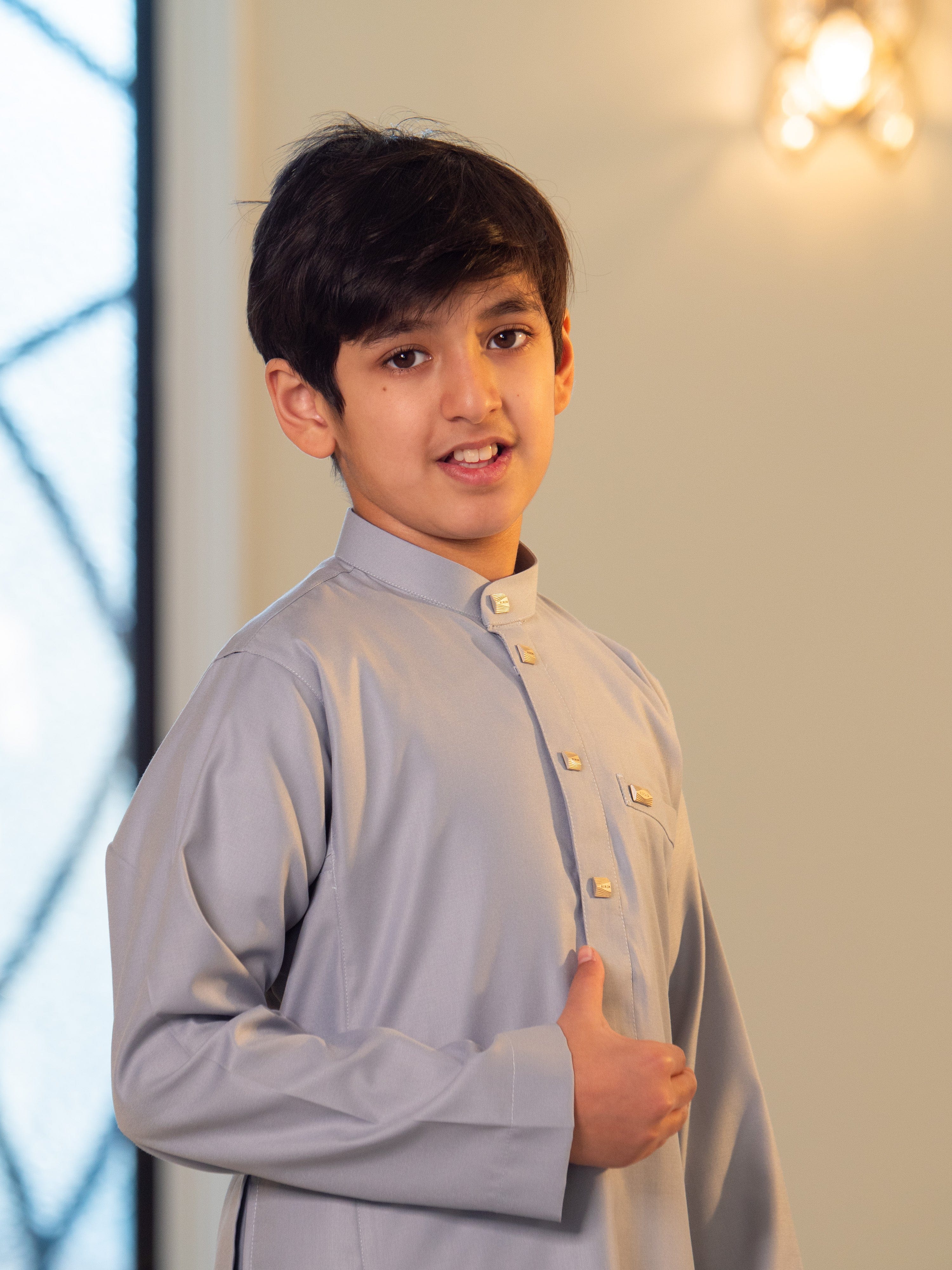 burdaclothing Kids Thobe 110C Gray (Father & Son)